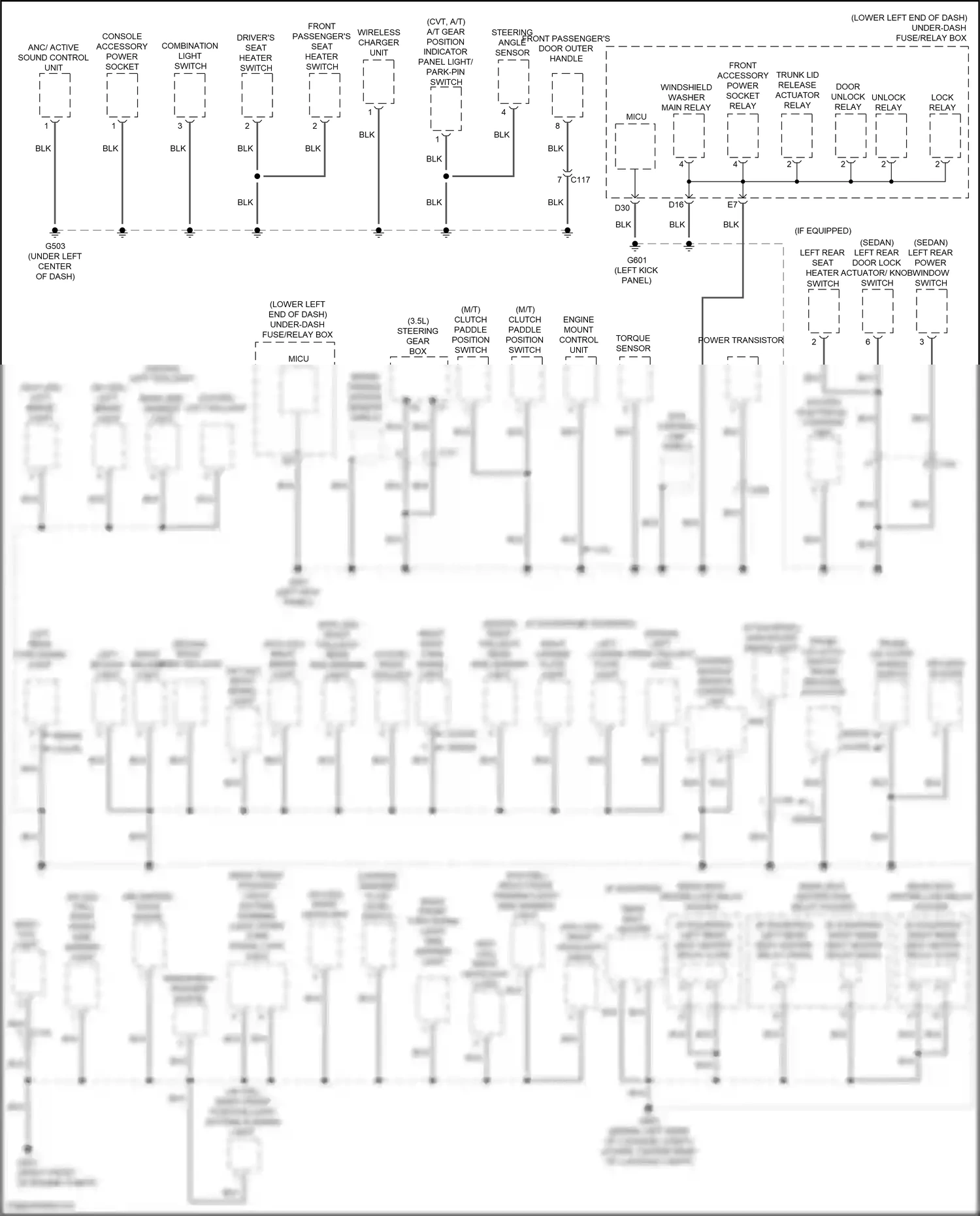 Wiring diagram torque sensor for Honda Accord IX facelift (2014-2019) (1 of 2)