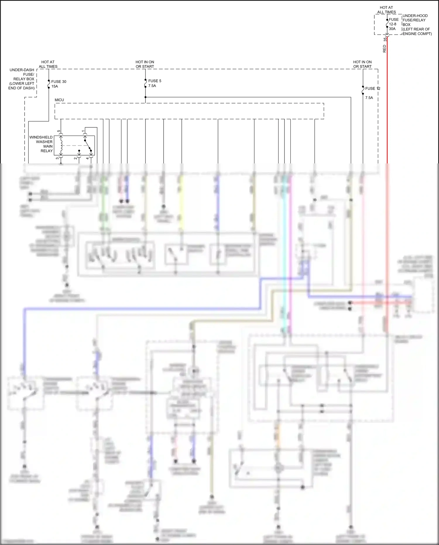 Wiring diagram transmission range switch for Honda Accord IX facelift (2014-2019) (9 of 20)