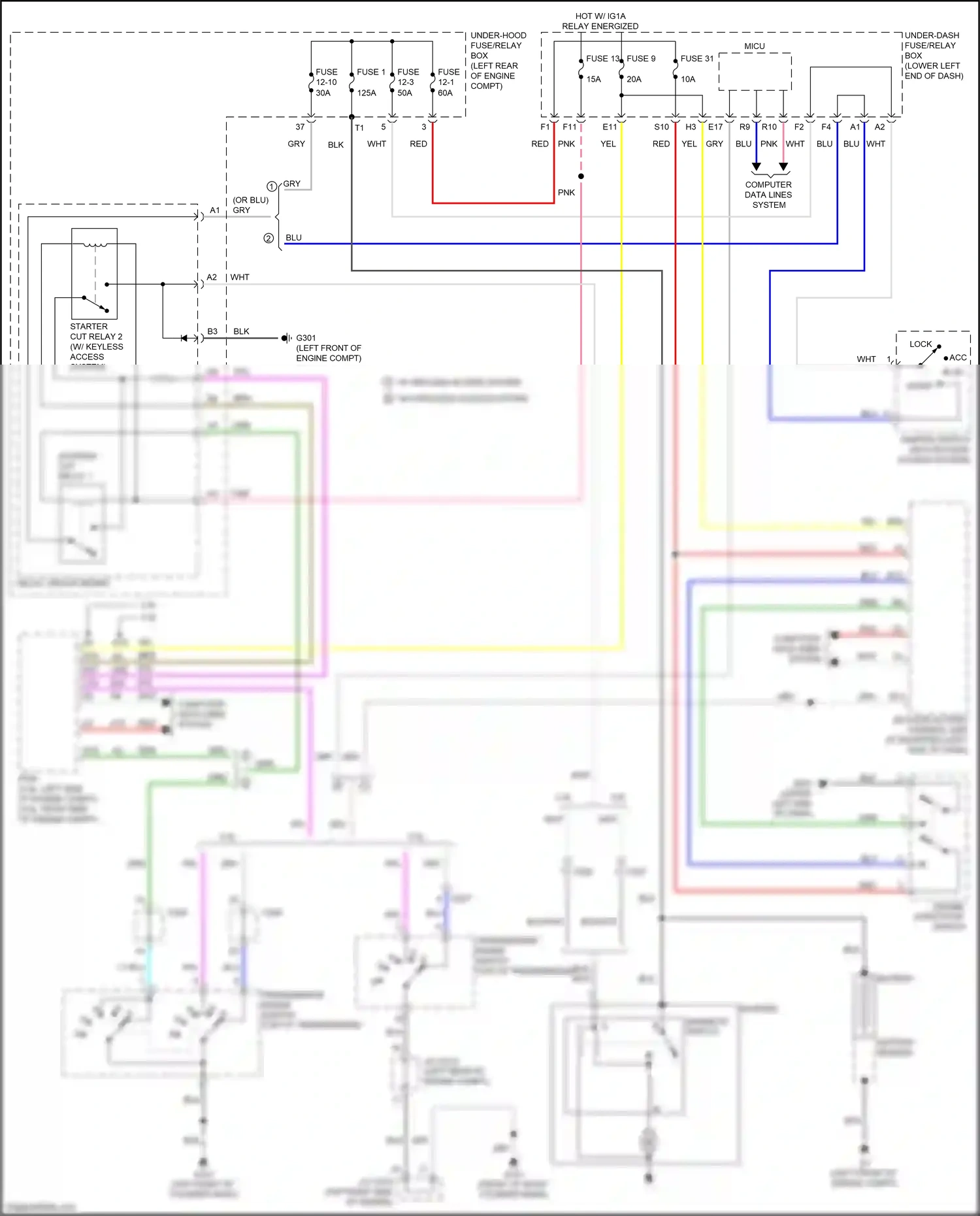 Wiring diagram transmission range switch for Honda Accord IX facelift (2014-2019) (11 of 20)