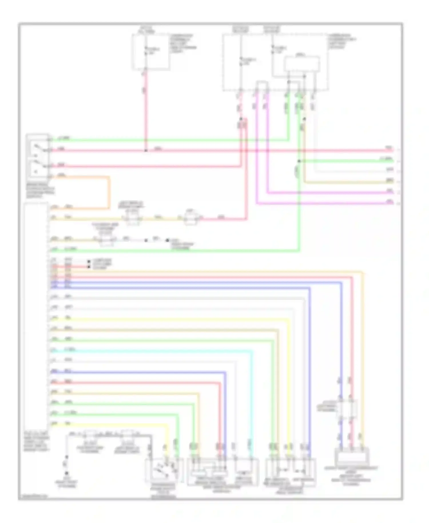 Accord Honda IX (2012-2016): Adaptive cruise control circuit, except hybrid (1 of 2)