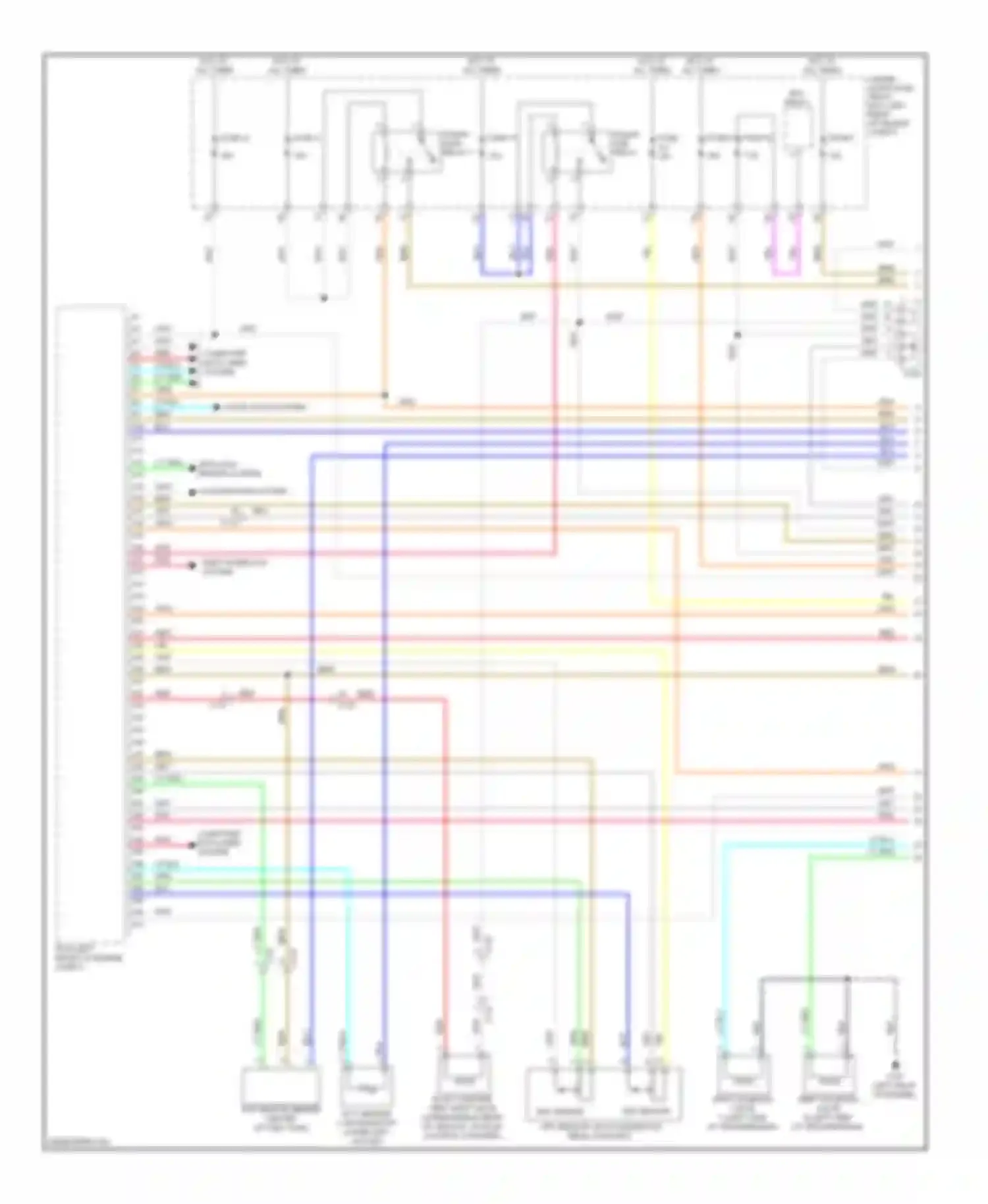 Accord Honda IX (2012-2016): Wiring diagram engine performance 2.0l hybrid, engine controls circuit, except plug-in hybrid (1 of 6)