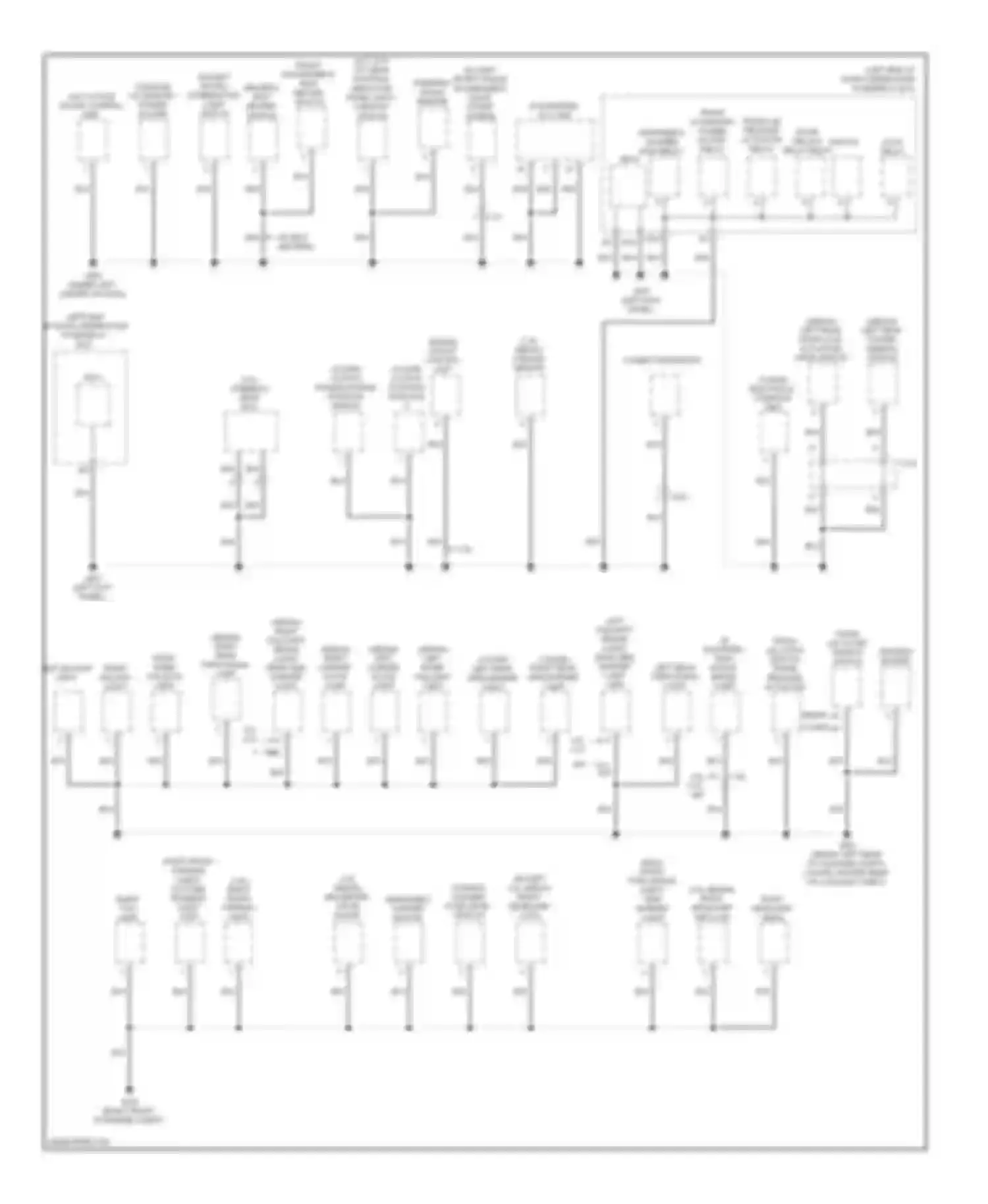 Accord Honda IX (2012-2016): Ground distribution circuit, except hybrid (4 of 4)