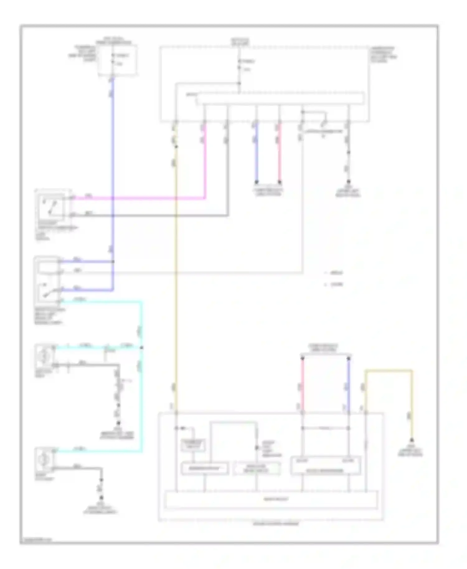Accord Honda IX (2012-2016): Fog lamp circuit, except hybrid