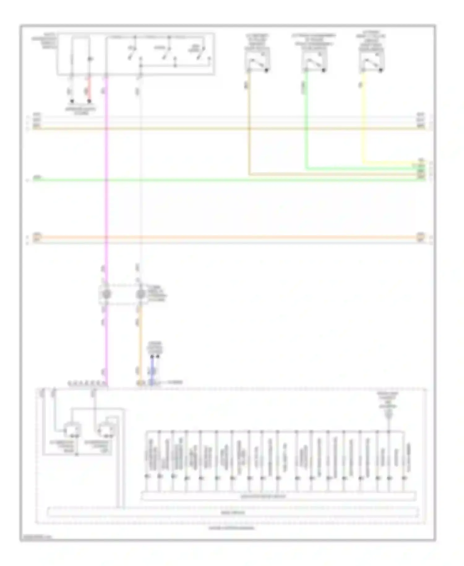 Accord Honda IX (2012-2016): Instrument cluster circuit, except hybrid (2 of 3)