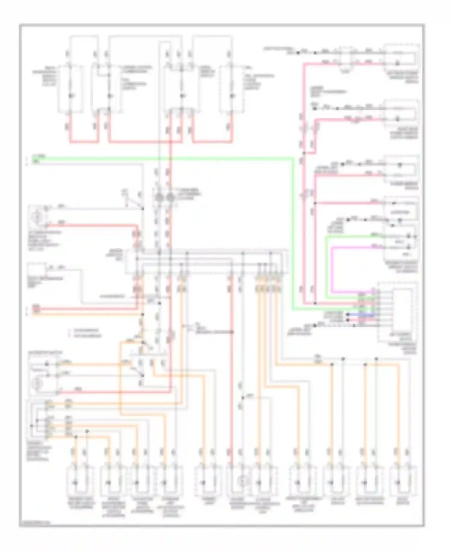 Accord Honda IX (2012-2016): Instrument illumination circuit, except hybrid (2 of 2)