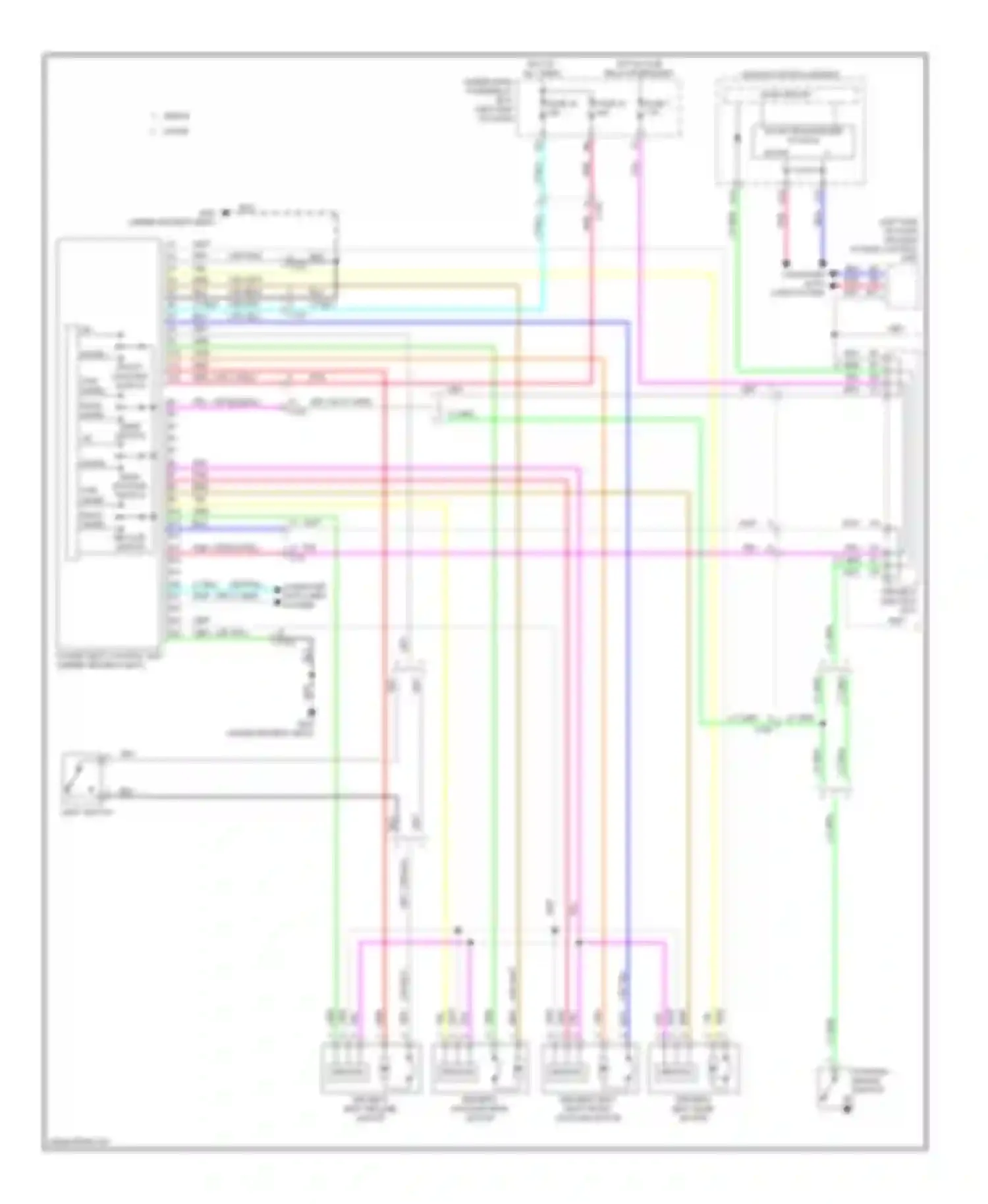 Accord Honda IX (2012-2016): Memory systems circuit, except hybrid (1 of 2)