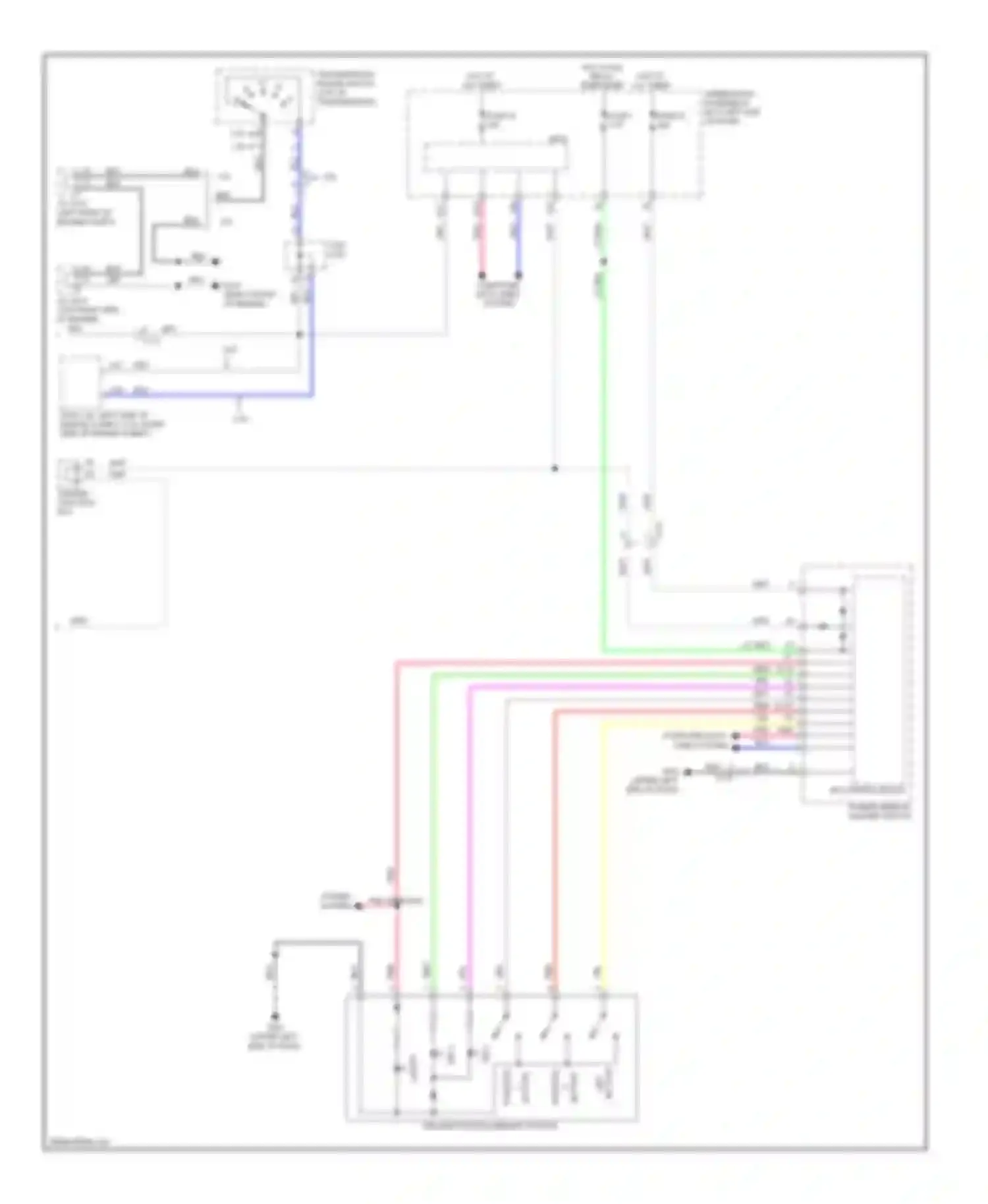 Accord Honda IX (2012-2016): Memory systems circuit, except hybrid (2 of 2)