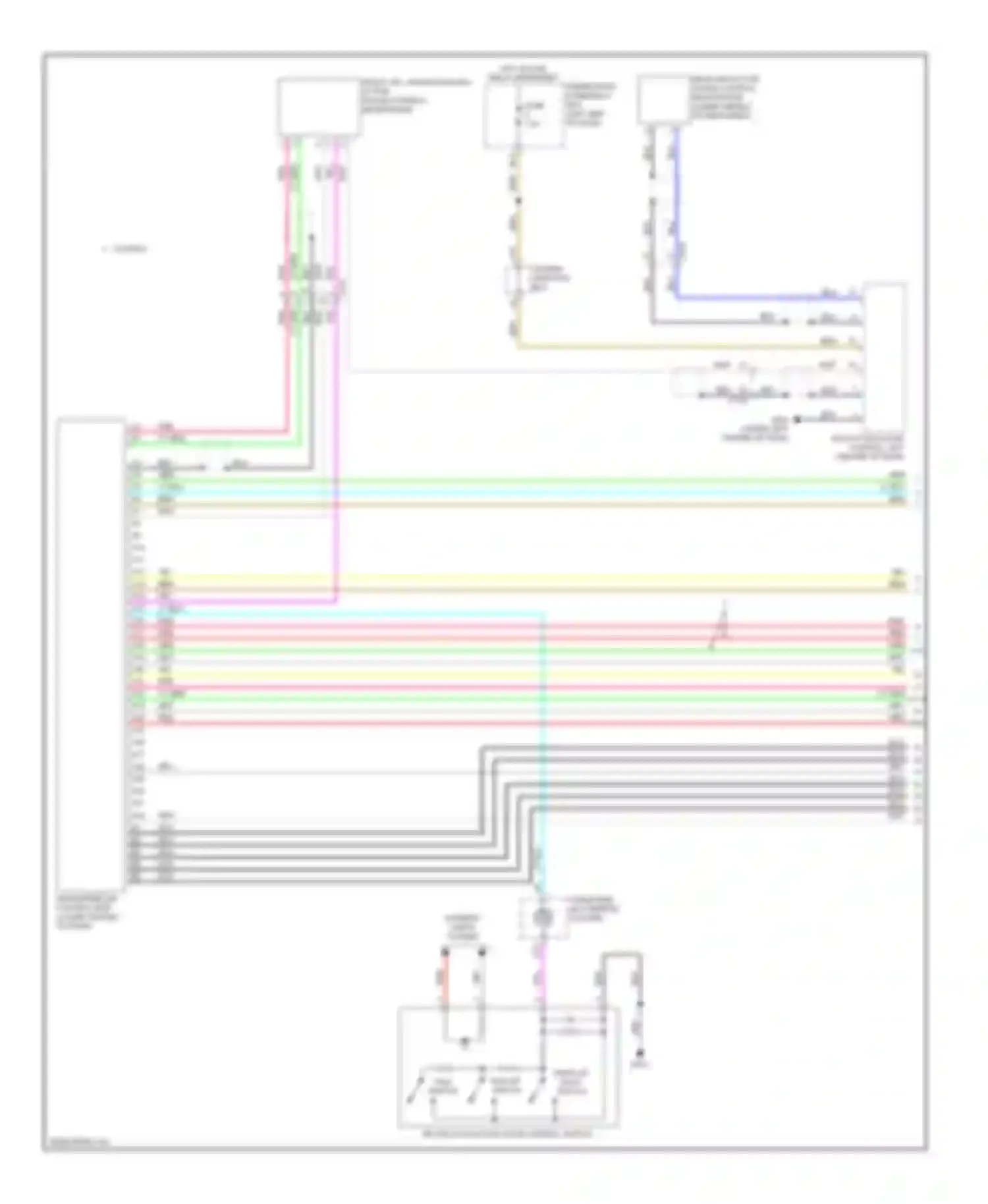 Accord Honda IX (2012-2016): Hands free module circuit, except hybrid (1 of 2)