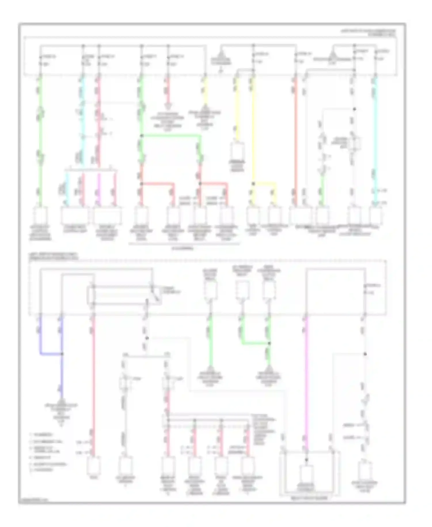 Accord Honda IX (2012-2016): Power distribution circuit, except hybrid (3 of 6)