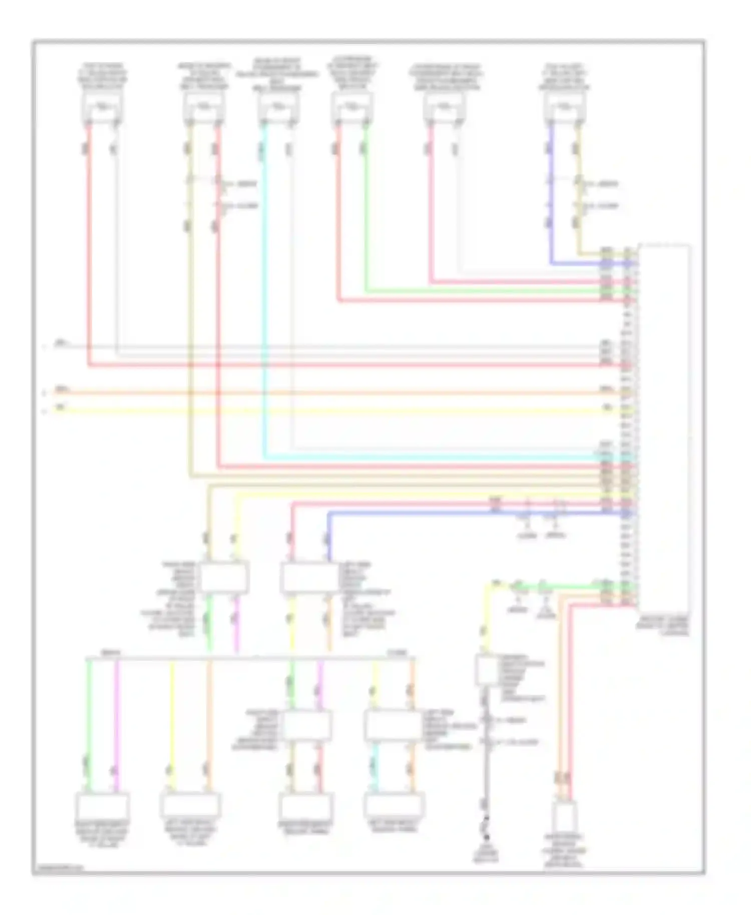 Accord Honda IX (2012-2016): Supplemental restraints circuit, except hybrid (3 of 3)