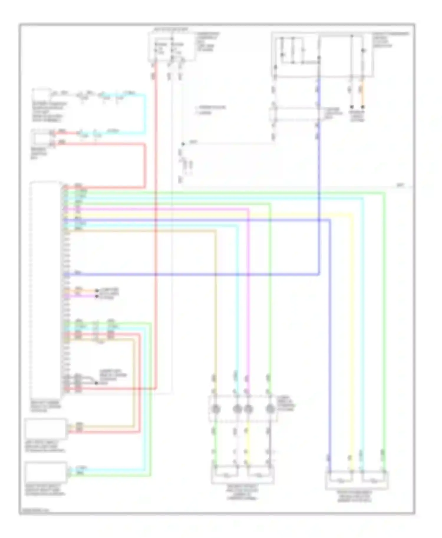 Accord Honda IX (2012-2016): Supplemental restraints circuit, hybrid (1 of 3)