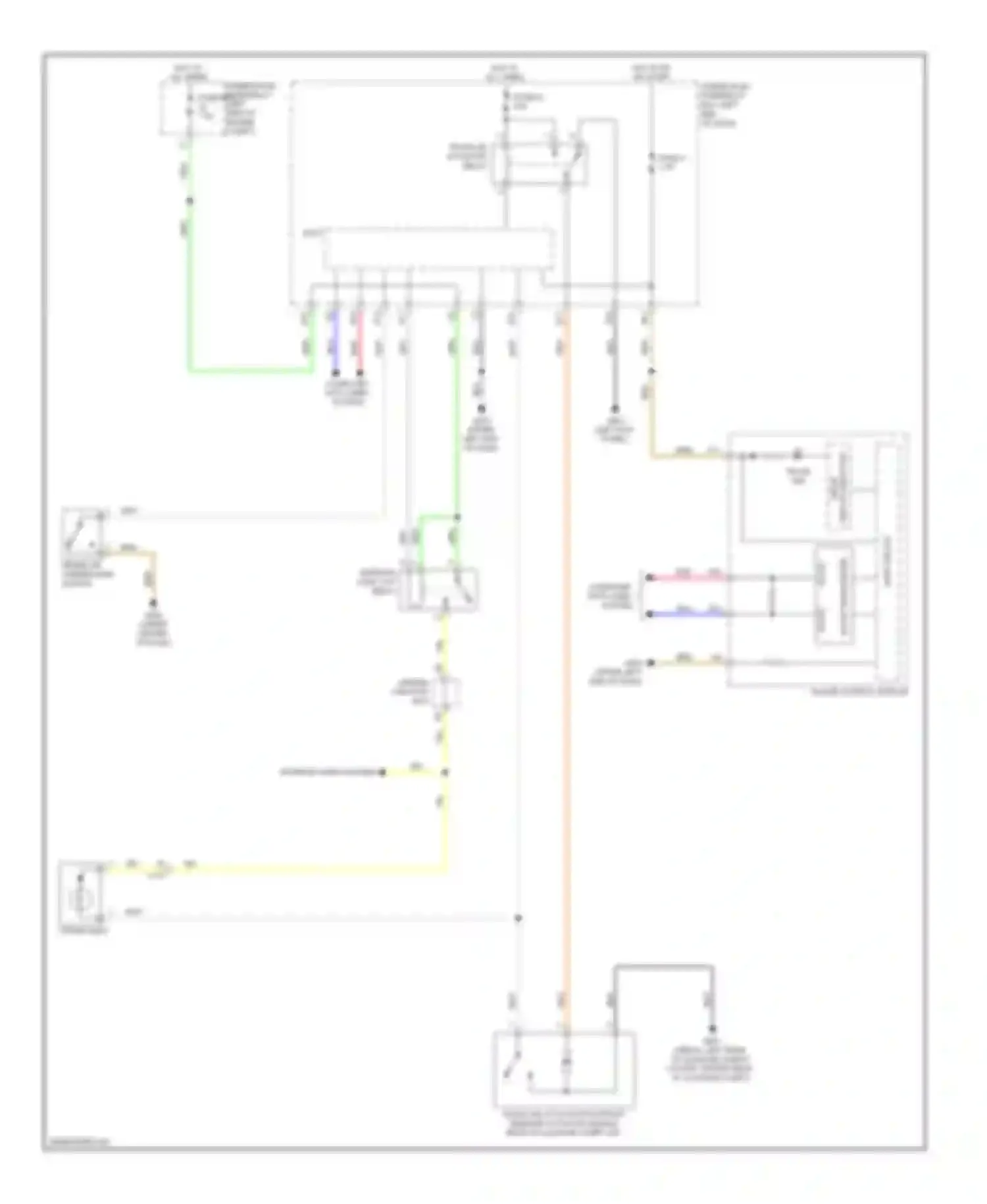 Accord Honda IX (2012-2016): Trunk release circuit, except hybrid