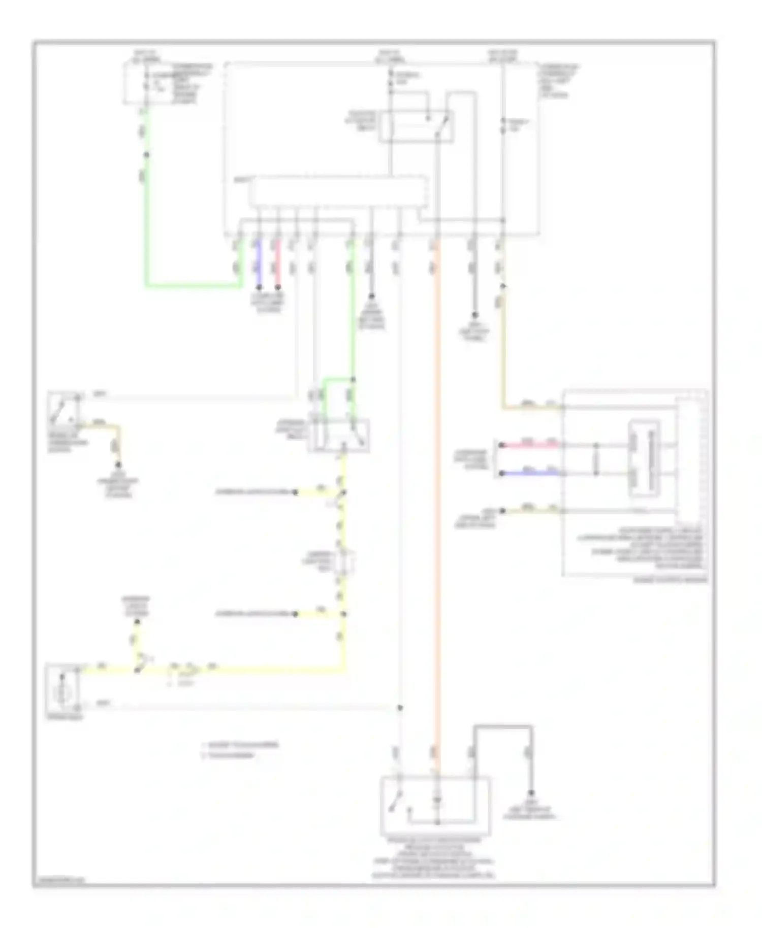 Accord Honda IX (2012-2016): Trunk release circuit, hybrid