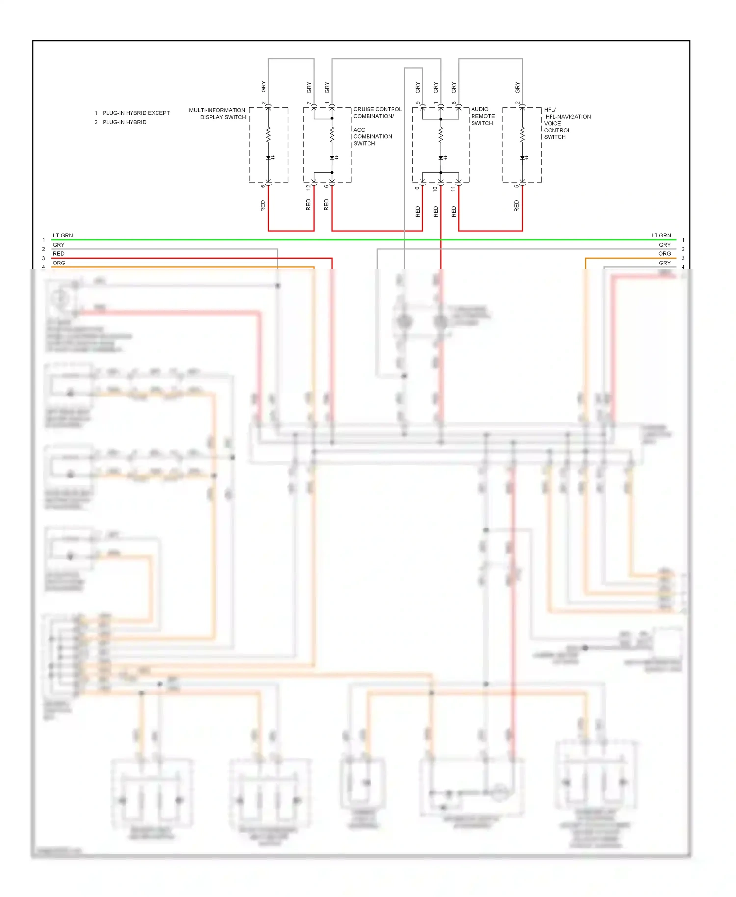 Wiring diagram audio remote switch for Honda Accord IX (2012-2016) (4 of 12)