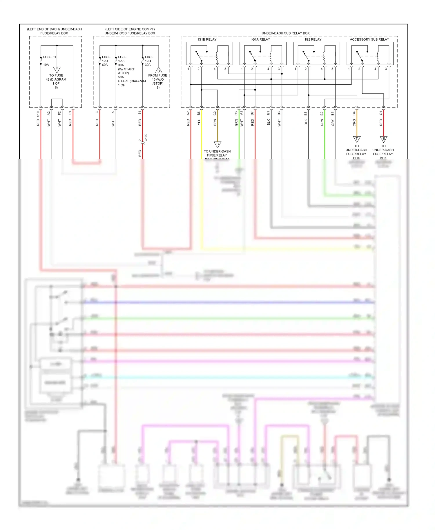 Wiring diagram audio unit/ audio navigation unit for Honda Accord IX (2012-2016) (7 of 8)