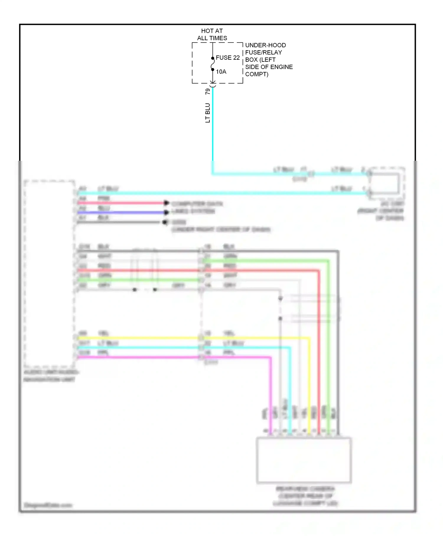 Wiring diagram audio unit/audio navigation unit for Honda Accord IX (2012-2016) (9 of 26)