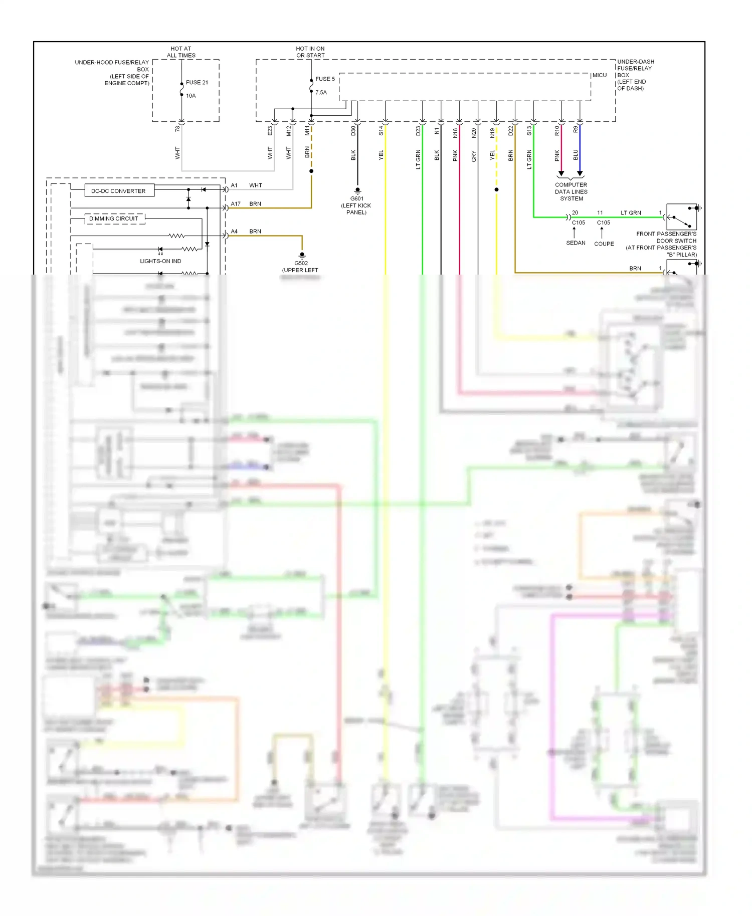 Wiring diagram b-can for Honda Accord IX (2012-2016) (4 of 5)