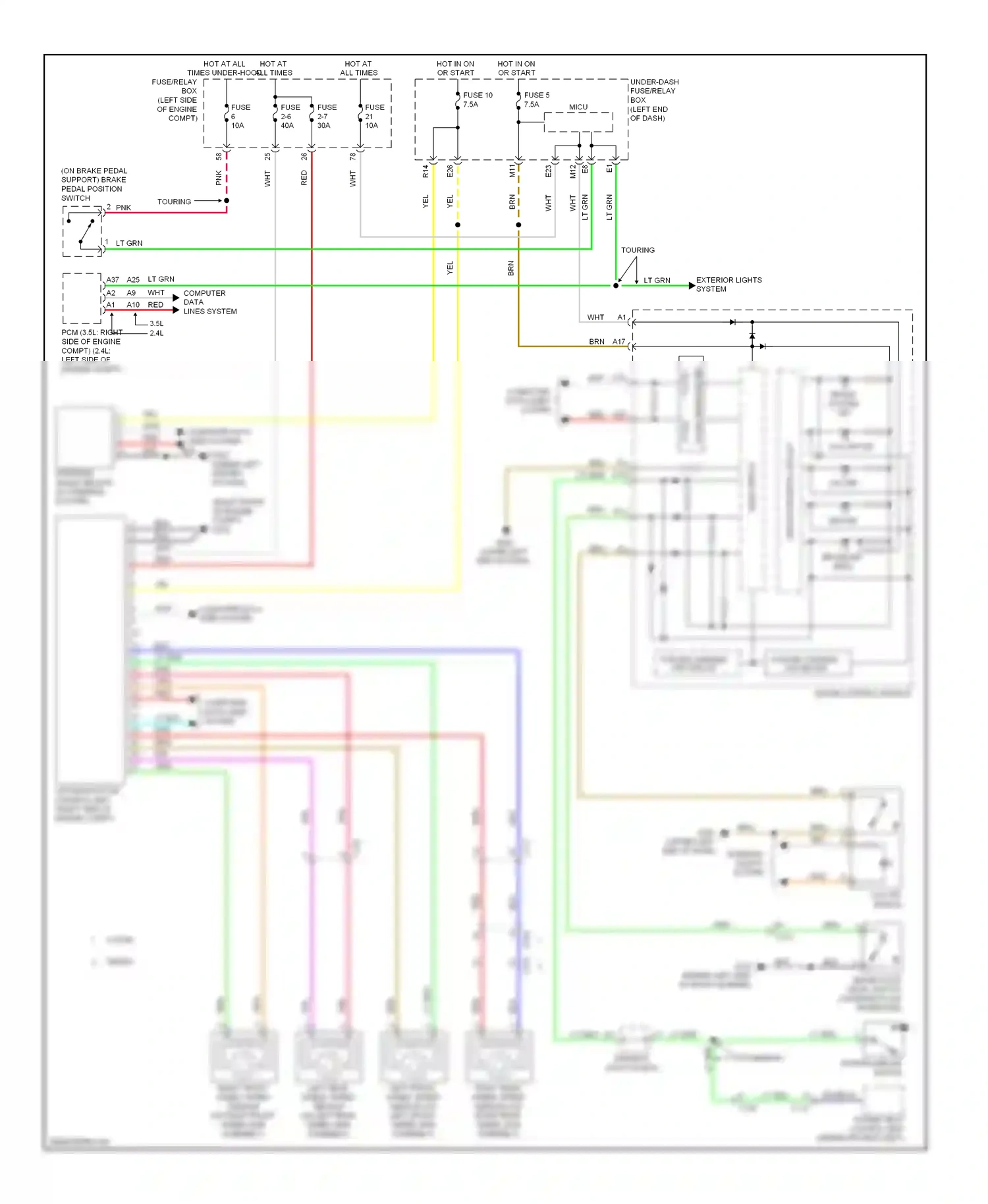 Wiring diagram blk for Honda Accord IX (2012-2016) (101 of 263)