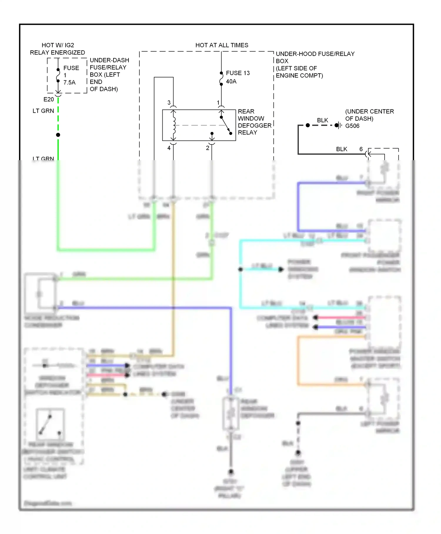 Wiring diagram blu for Honda Accord IX (2012-2016) (55 of 245)