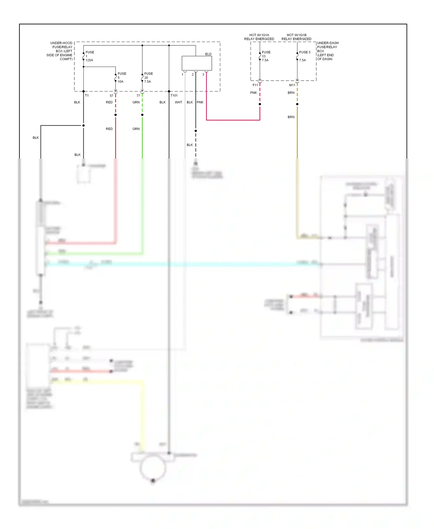 Wiring diagram charging system indicator for Honda Accord IX (2012-2016) (1 of 2)