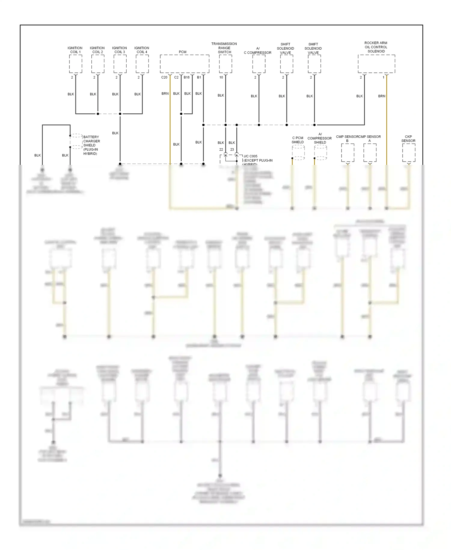 Wiring diagram cmp sensor a for Honda Accord IX (2012-2016) (2 of 2)