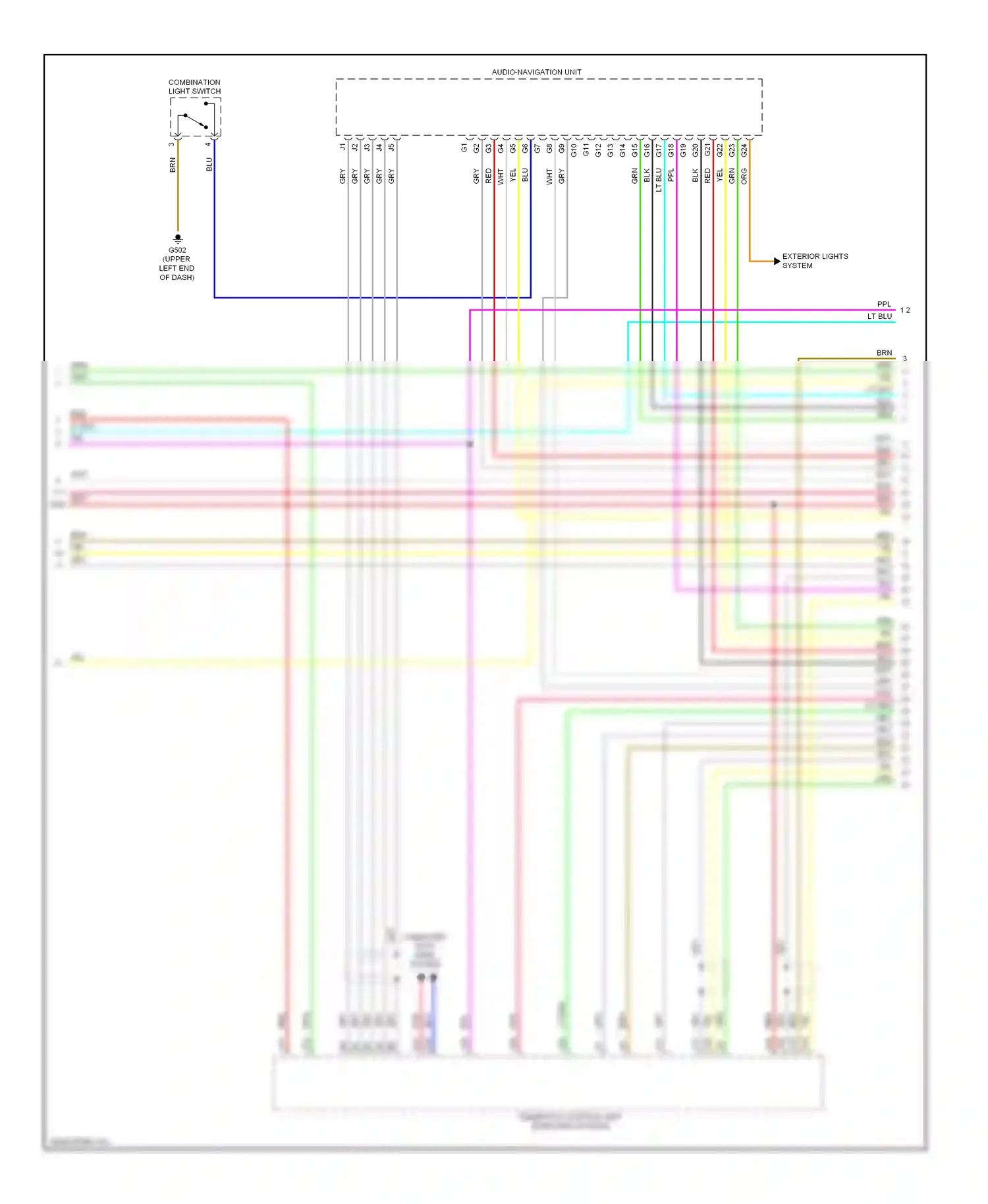 Wiring diagram combination light switch for Honda Accord IX (2012-2016) (12 of 18)