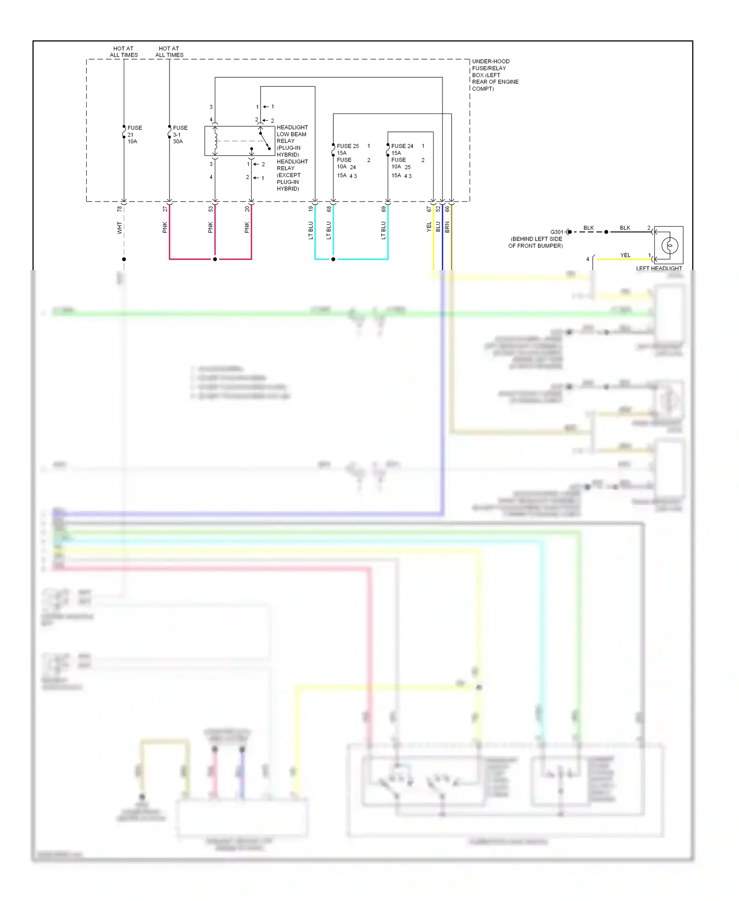 Wiring diagram combination light switch for Honda Accord IX (2012-2016) (6 of 18)