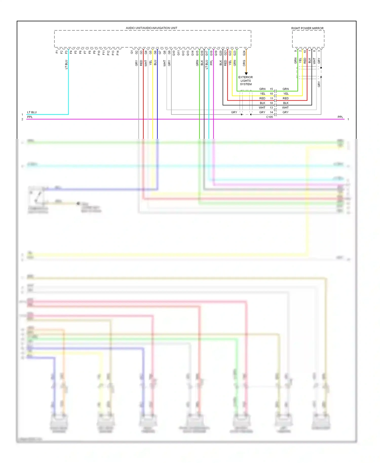 Wiring diagram combination light switch for Honda Accord IX (2012-2016) (15 of 18)