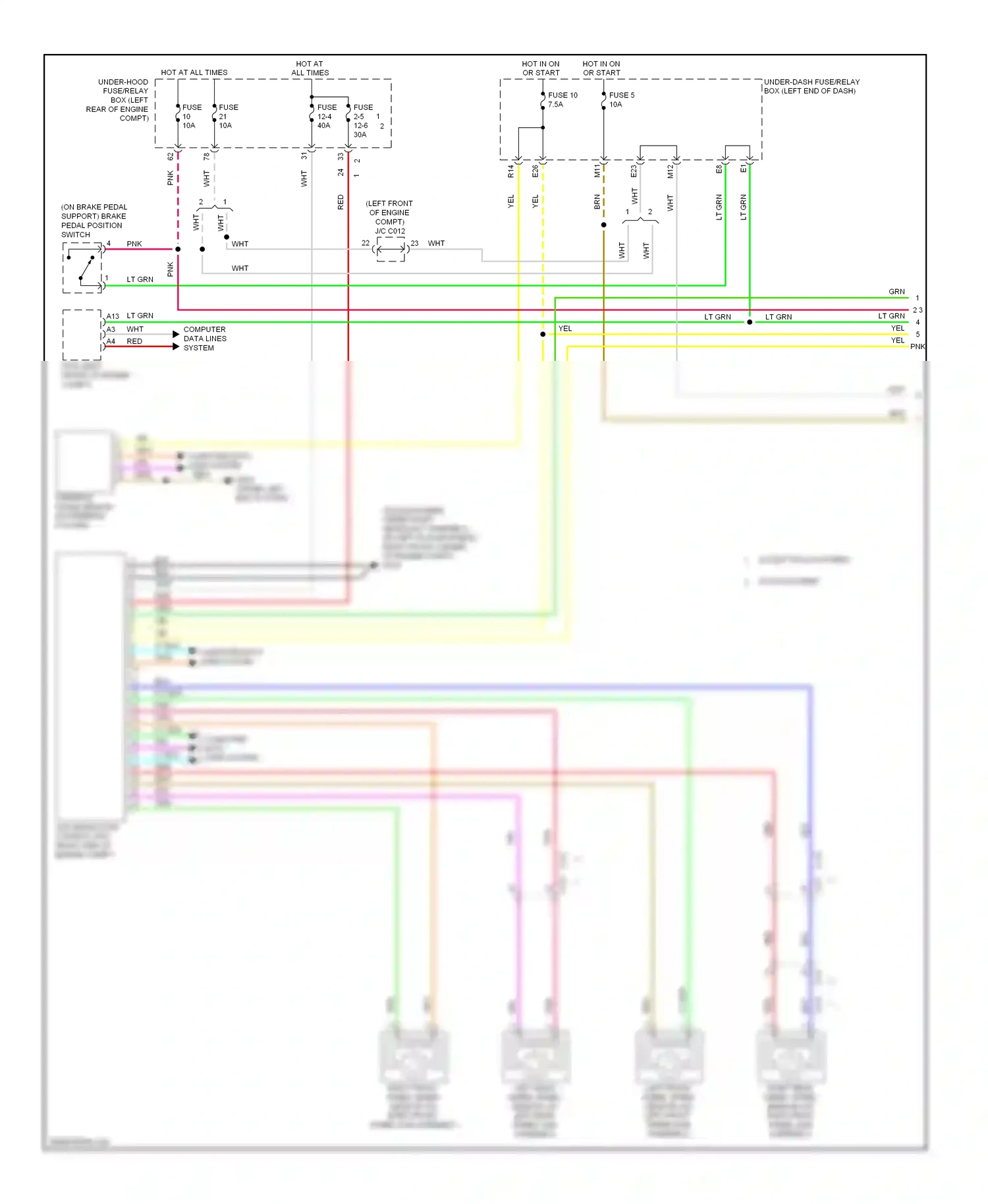 Wiring diagram computer data lines system for Honda Accord IX (2012-2016) (11 of 169)