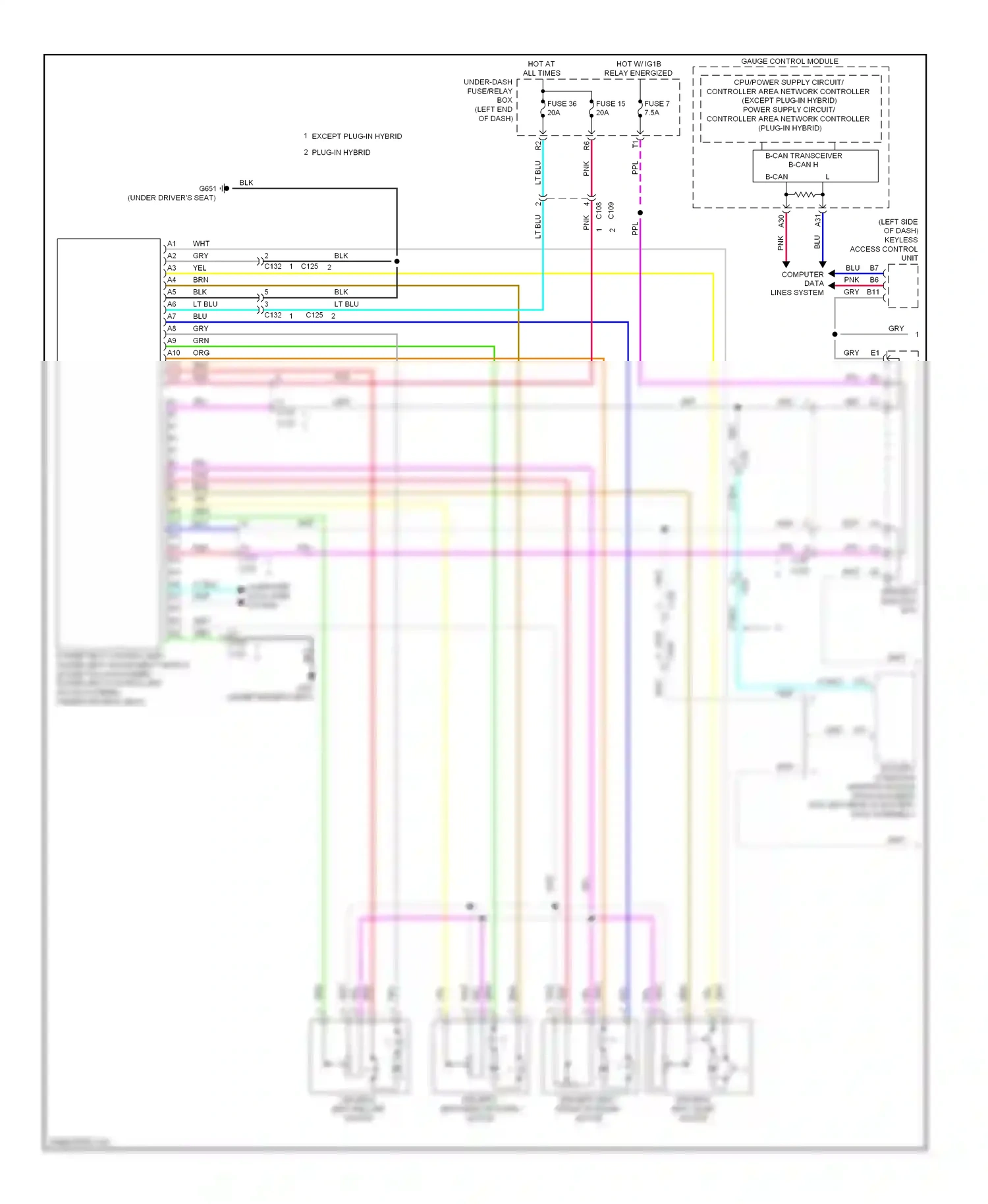 Wiring diagram computer data lines system for Honda Accord IX (2012-2016) (98 of 169)