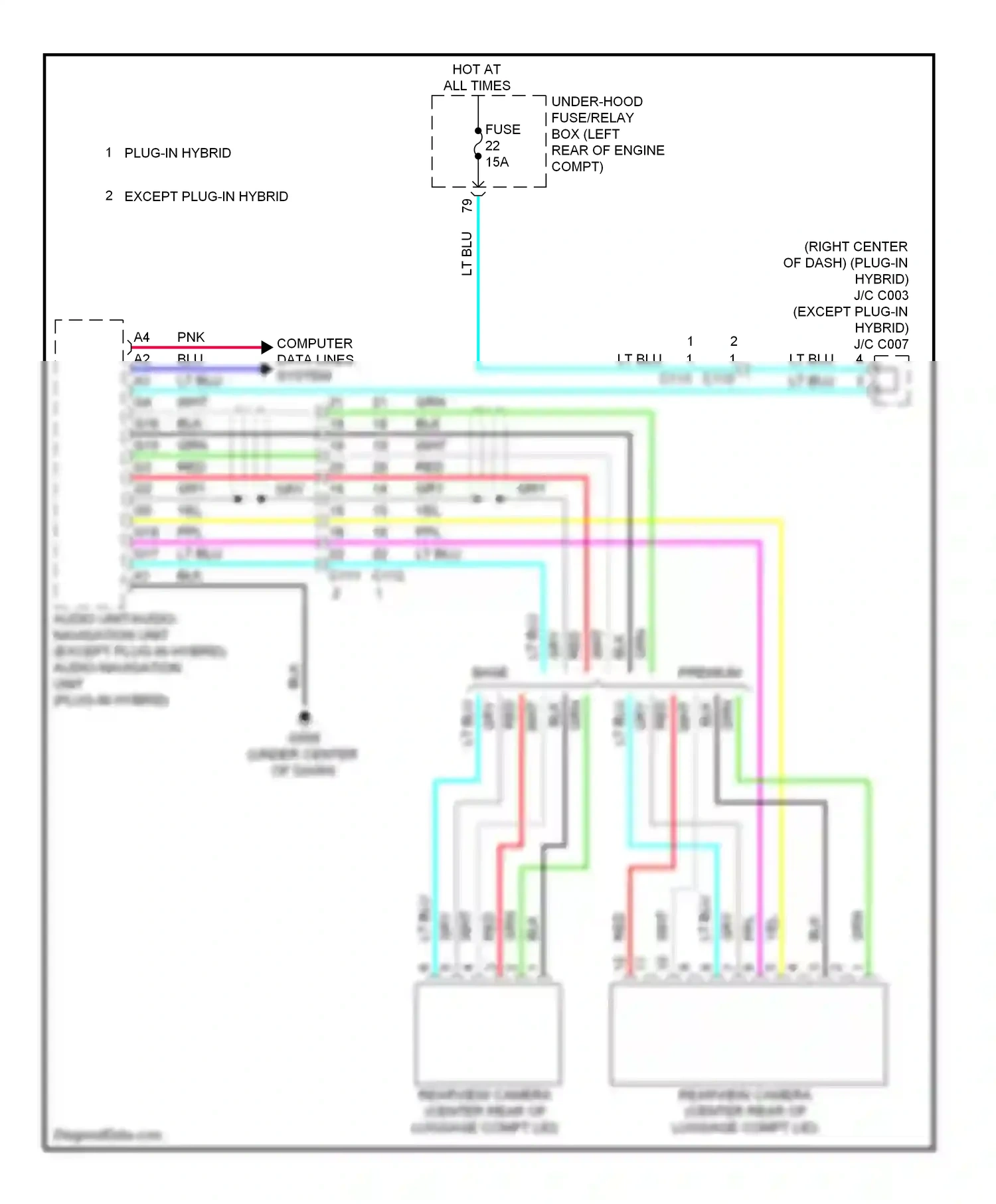 Wiring diagram computer data lines system for Honda Accord IX (2012-2016) (119 of 169)