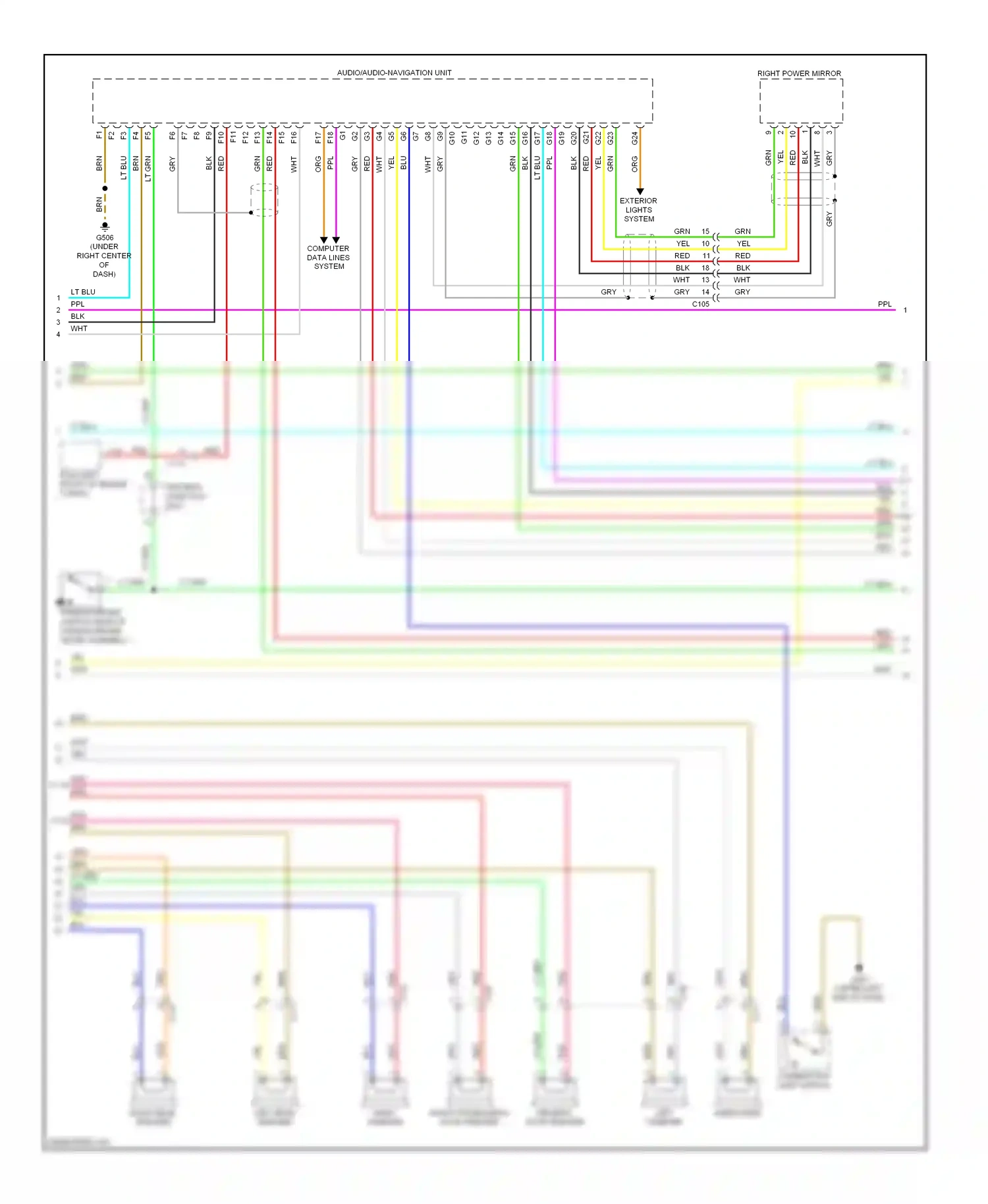 Wiring diagram computer data lines system for Honda Accord IX (2012-2016) (104 of 169)