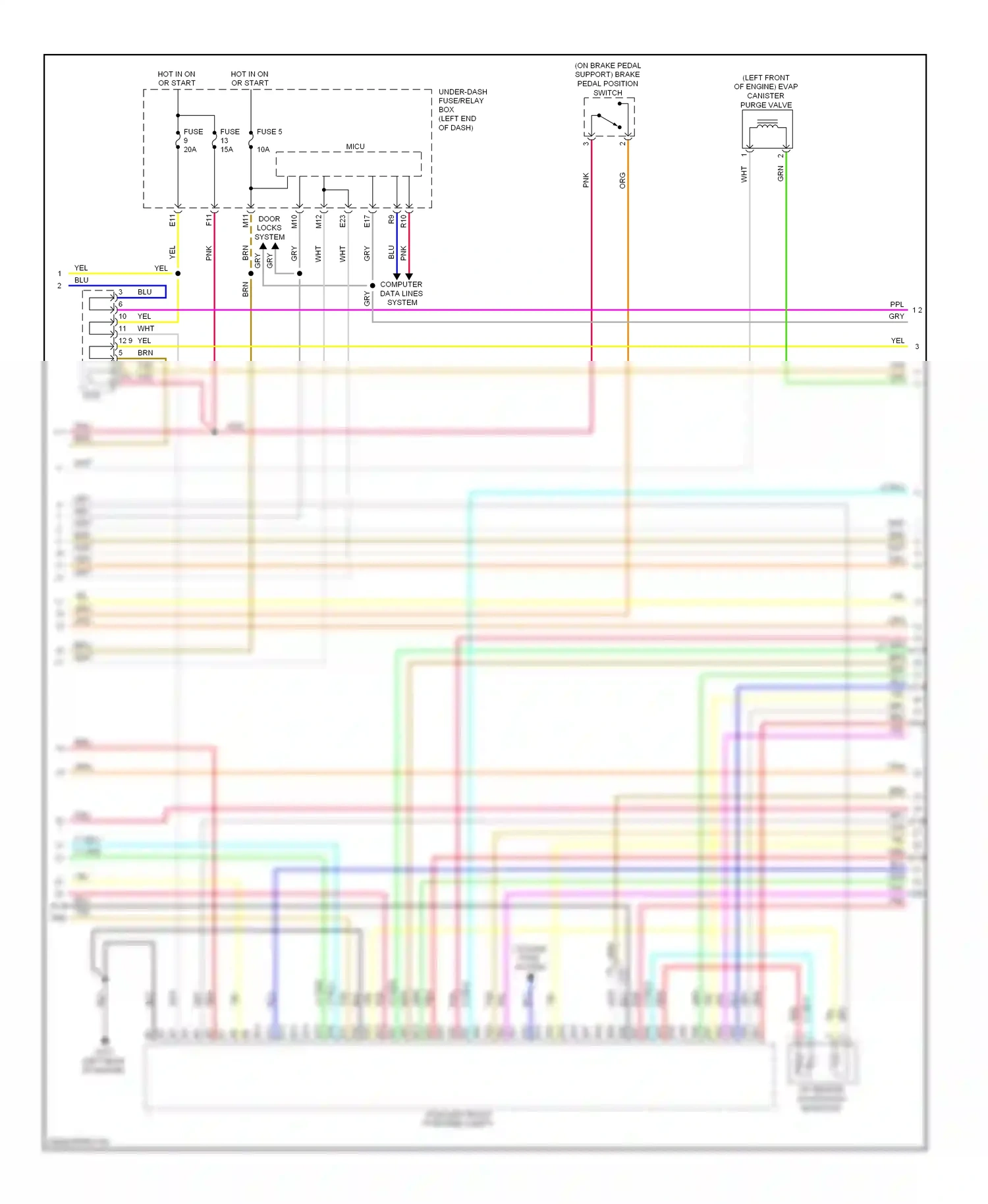 Wiring diagram computer data lines system for Honda Accord IX (2012-2016) (44 of 169)