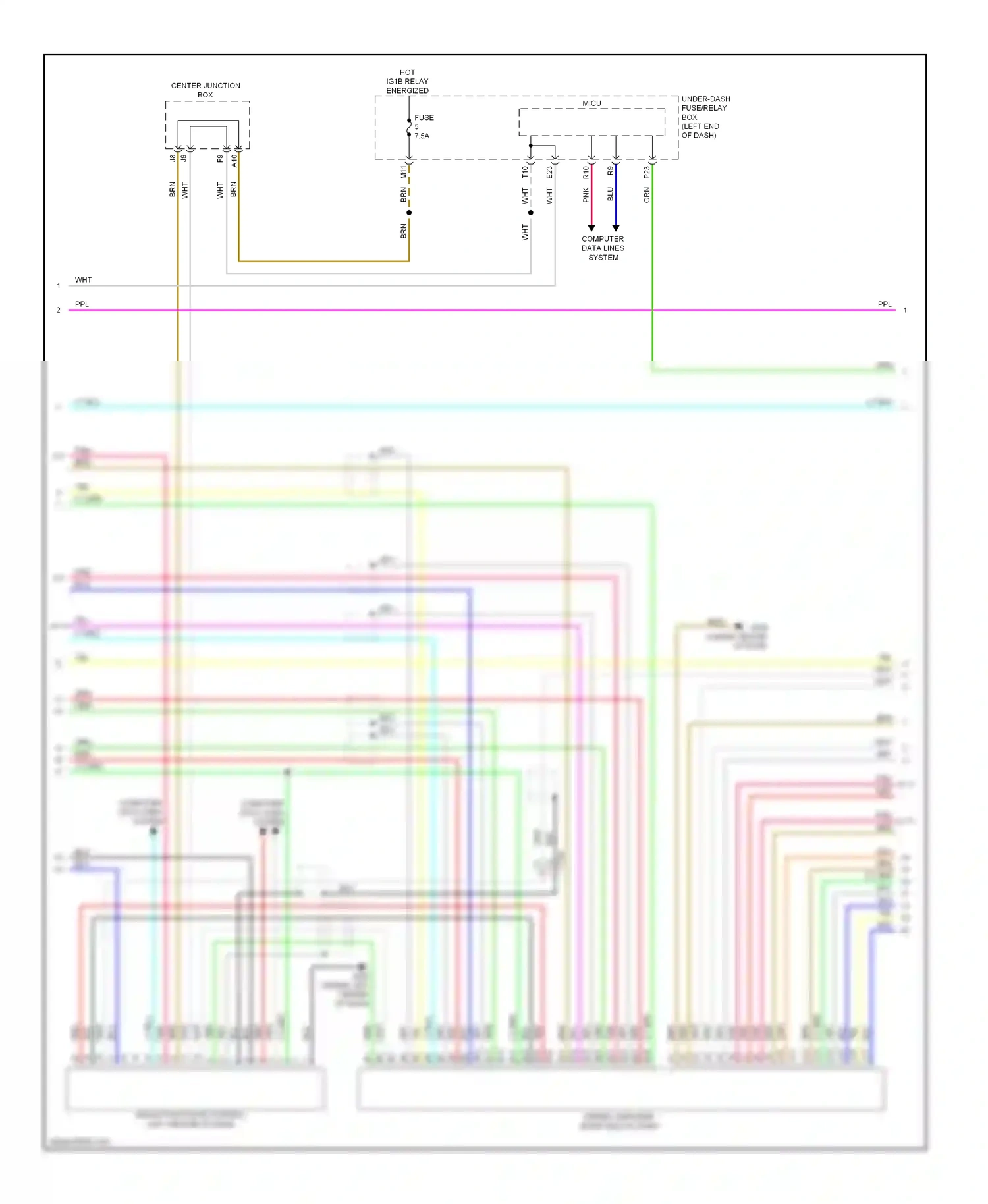 Wiring diagram computer data lines system for Honda Accord IX (2012-2016) (135 of 169)