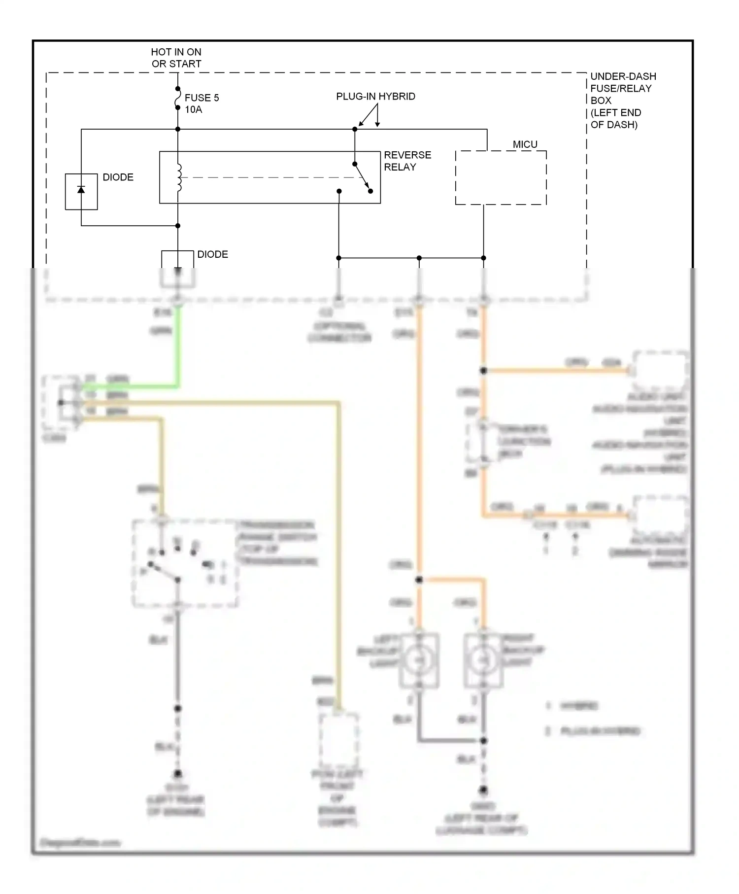 Wiring diagram diode b for Honda Accord IX (2012-2016) (5 of 10)