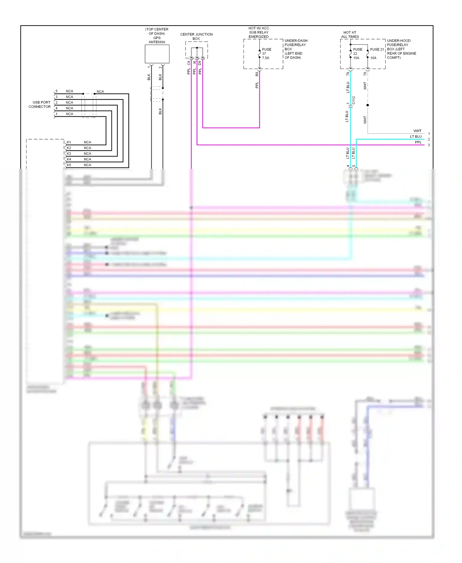 Wiring diagram disp switch for Honda Accord IX (2012-2016) (4 of 10)