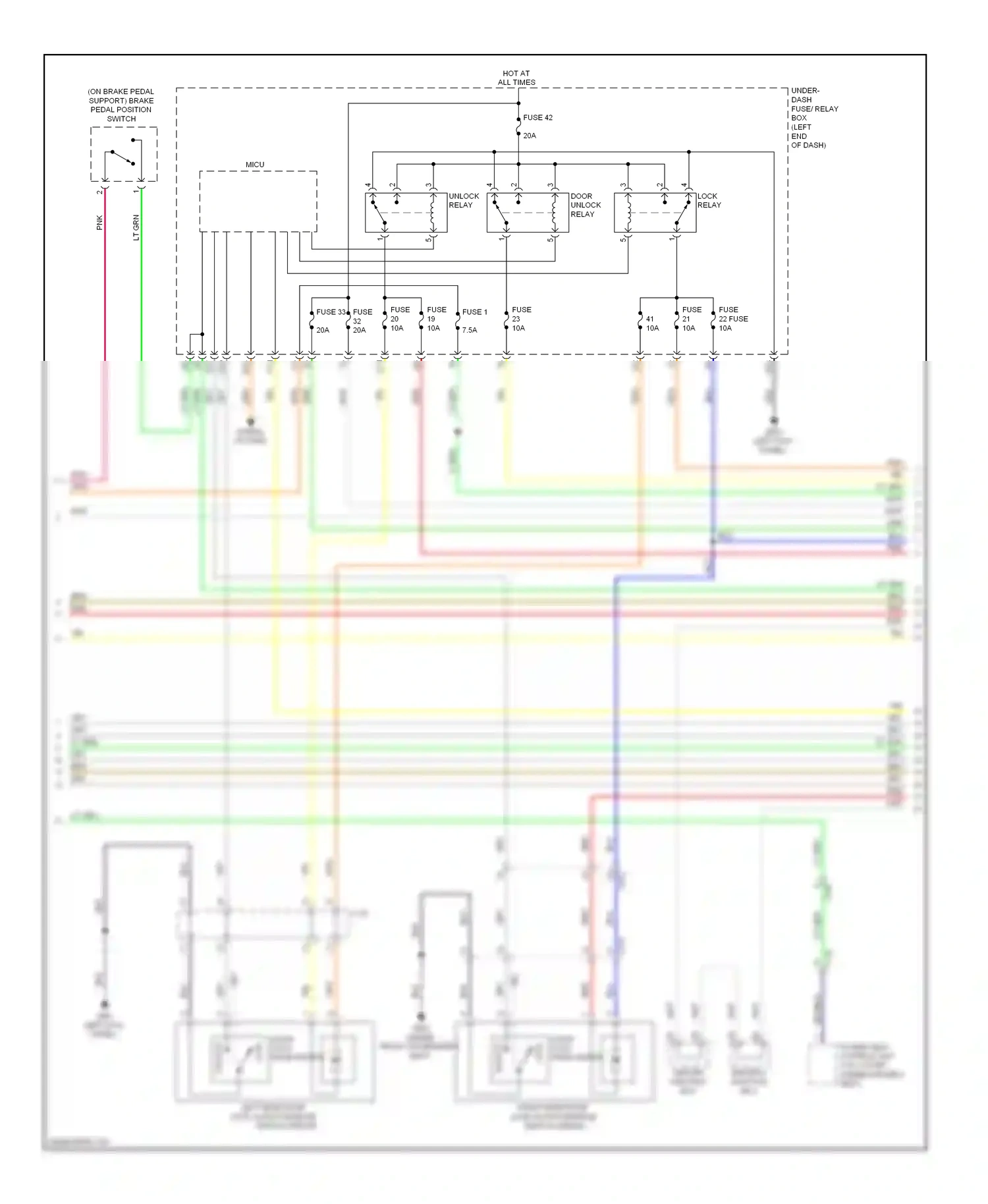 Wiring diagram driver's junction box for Honda Accord IX (2012-2016) (6 of 59)