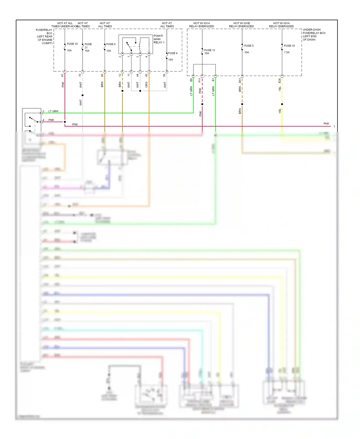 Wiring diagram etcs control relay for Honda Accord IX (2012-2016) (2 of 7)