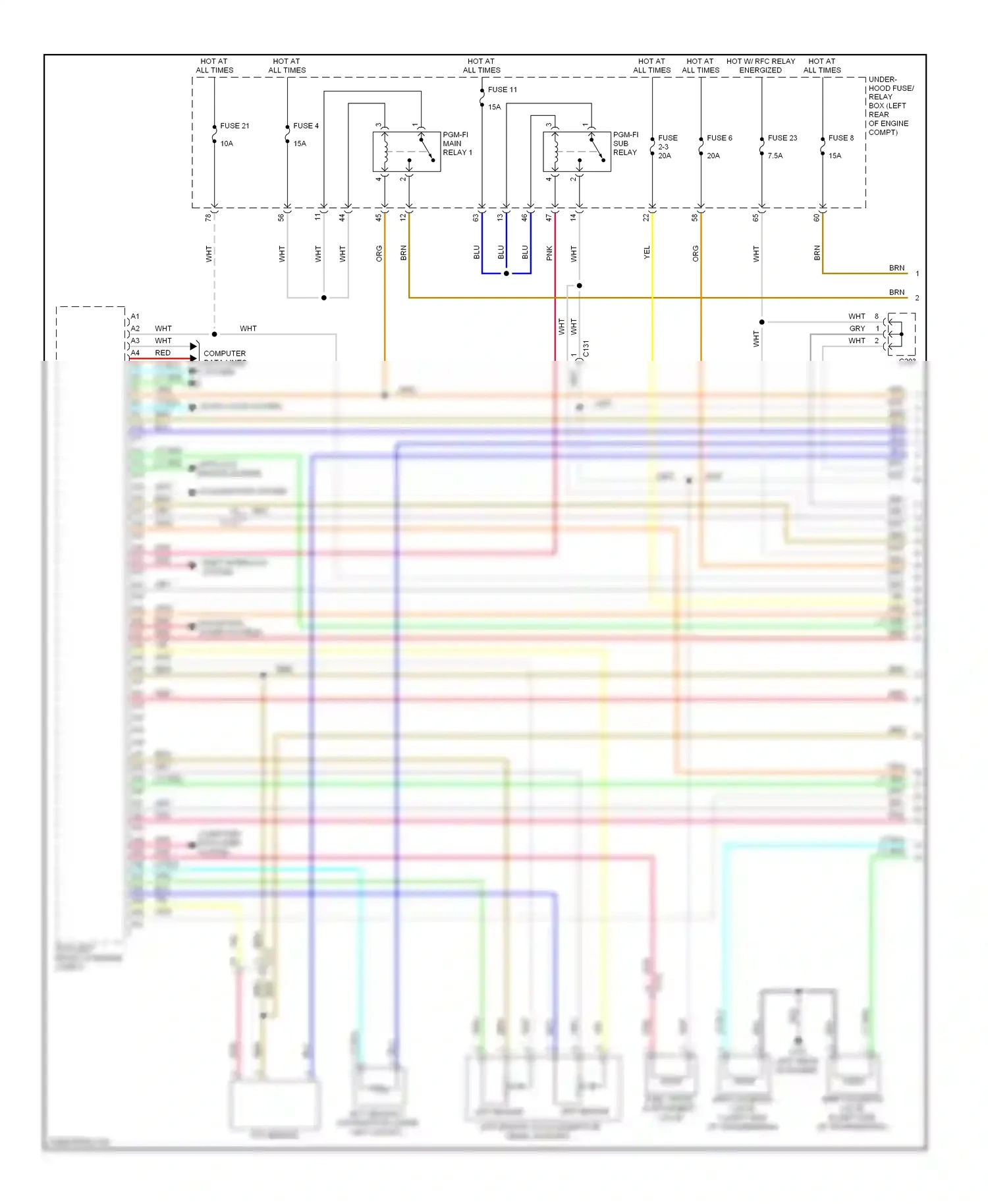 Wiring diagram ftp sensor for Honda Accord IX (2012-2016) (1 of 1)