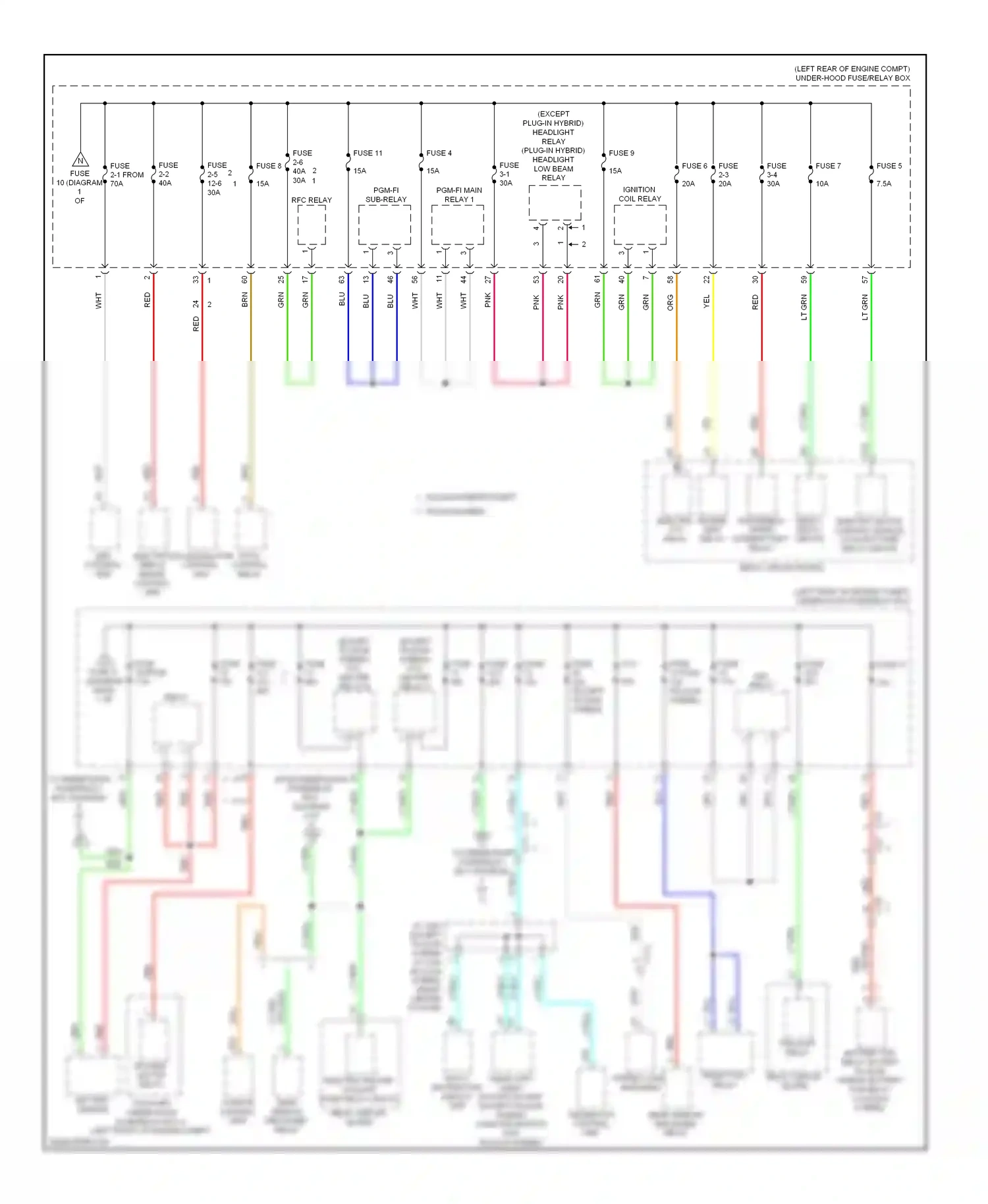 Wiring diagram fuse 3-4 for Honda Accord IX (2012-2016) (1 of 1)