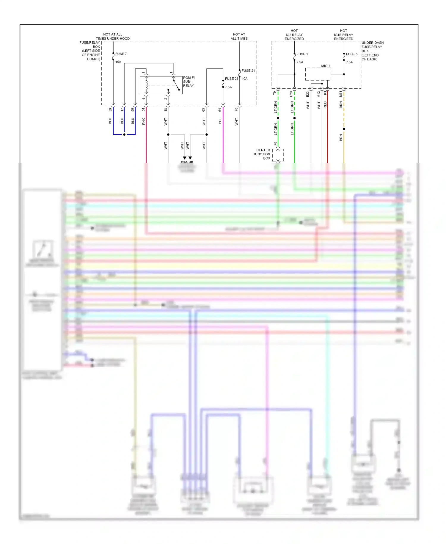 Wiring diagram fuse 5 for Honda Accord IX (2012-2016) (3 of 44)