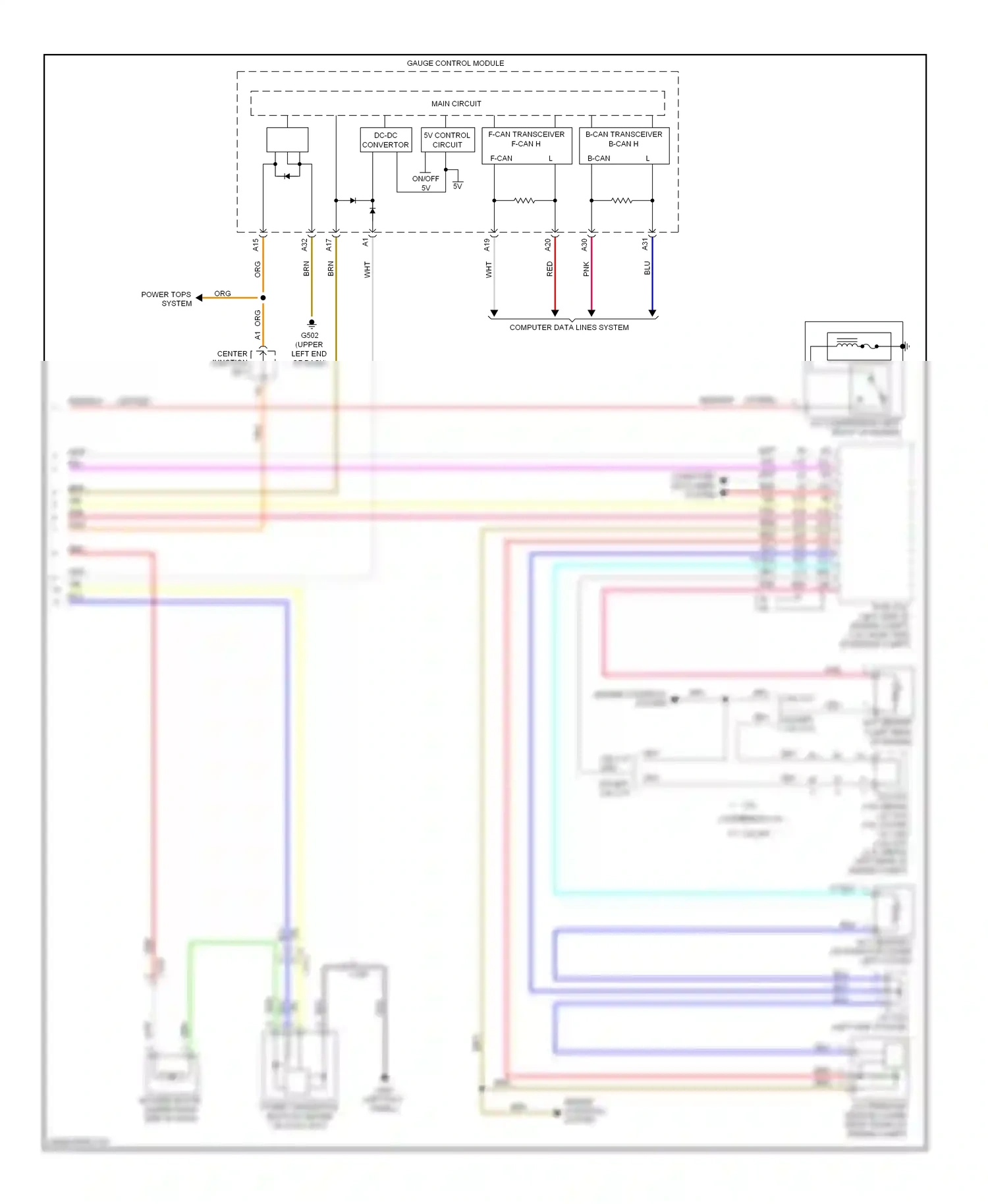 Wiring diagram gauge control module for Honda Accord IX (2012-2016) (3 of 66)