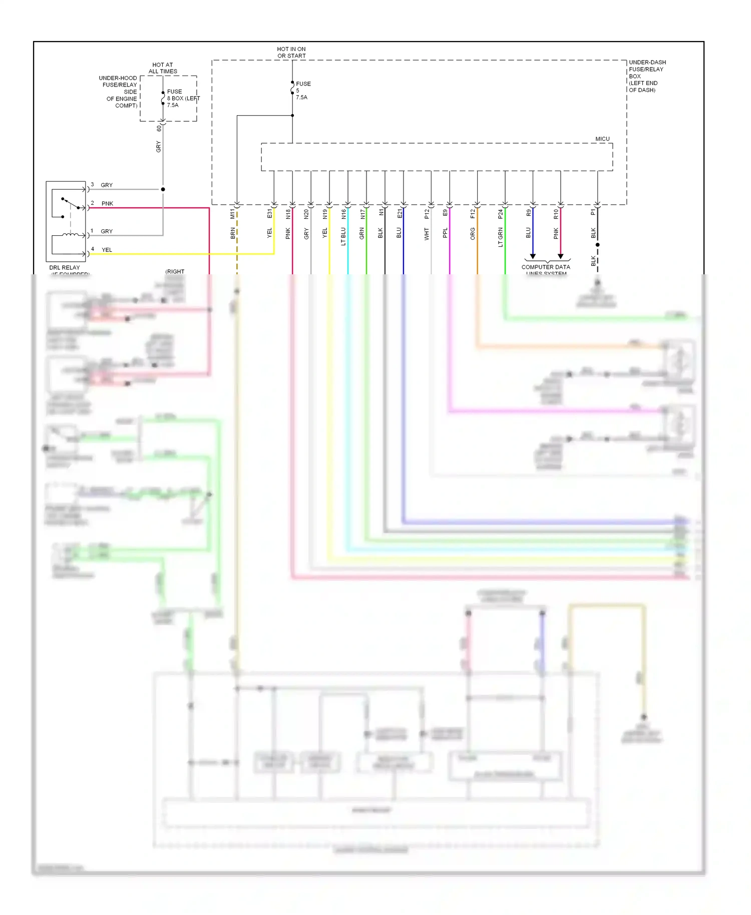 Wiring diagram gauge control module for Honda Accord IX (2012-2016) (27 of 66)