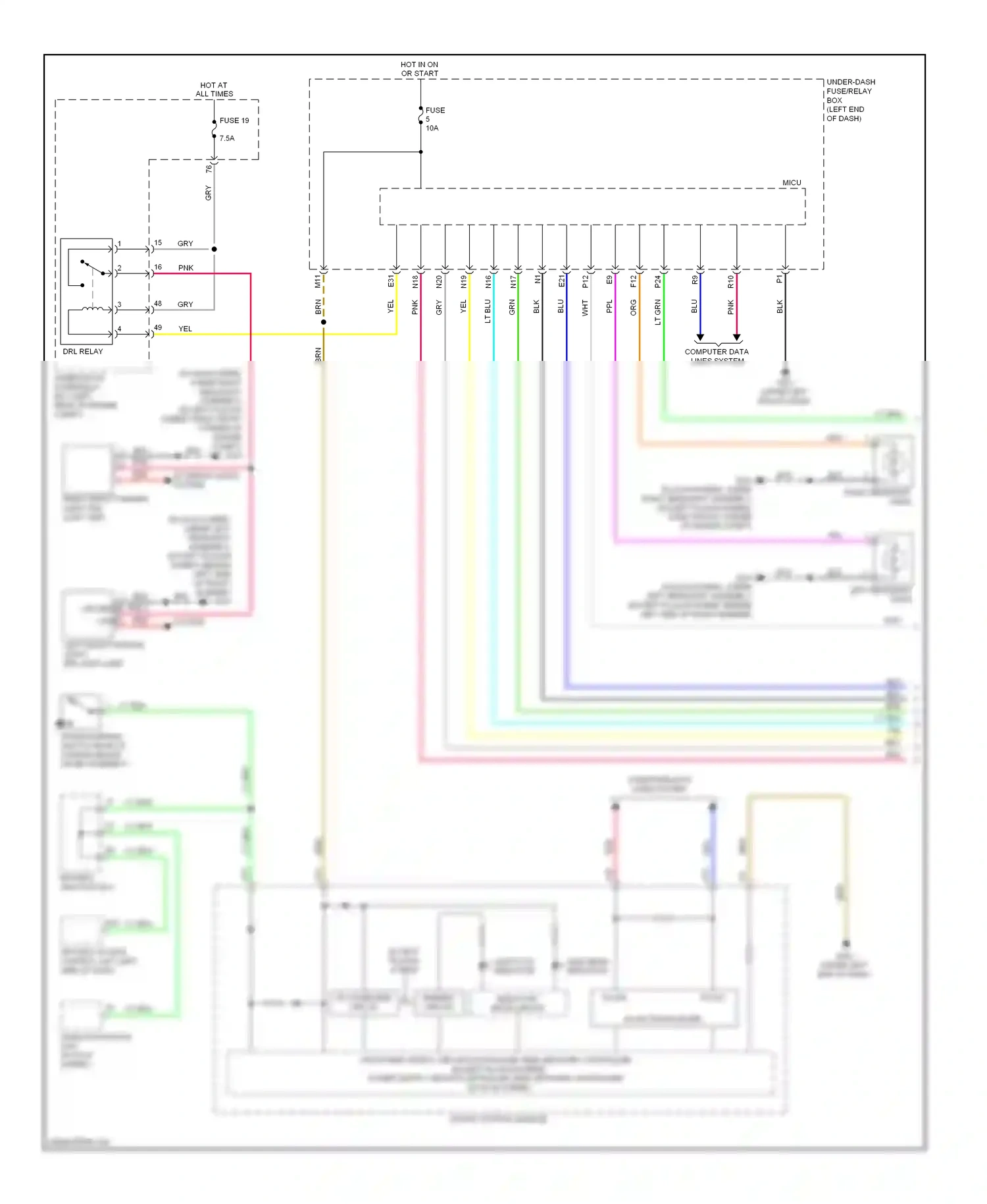 Wiring diagram gauge control module for Honda Accord IX (2012-2016) (28 of 66)