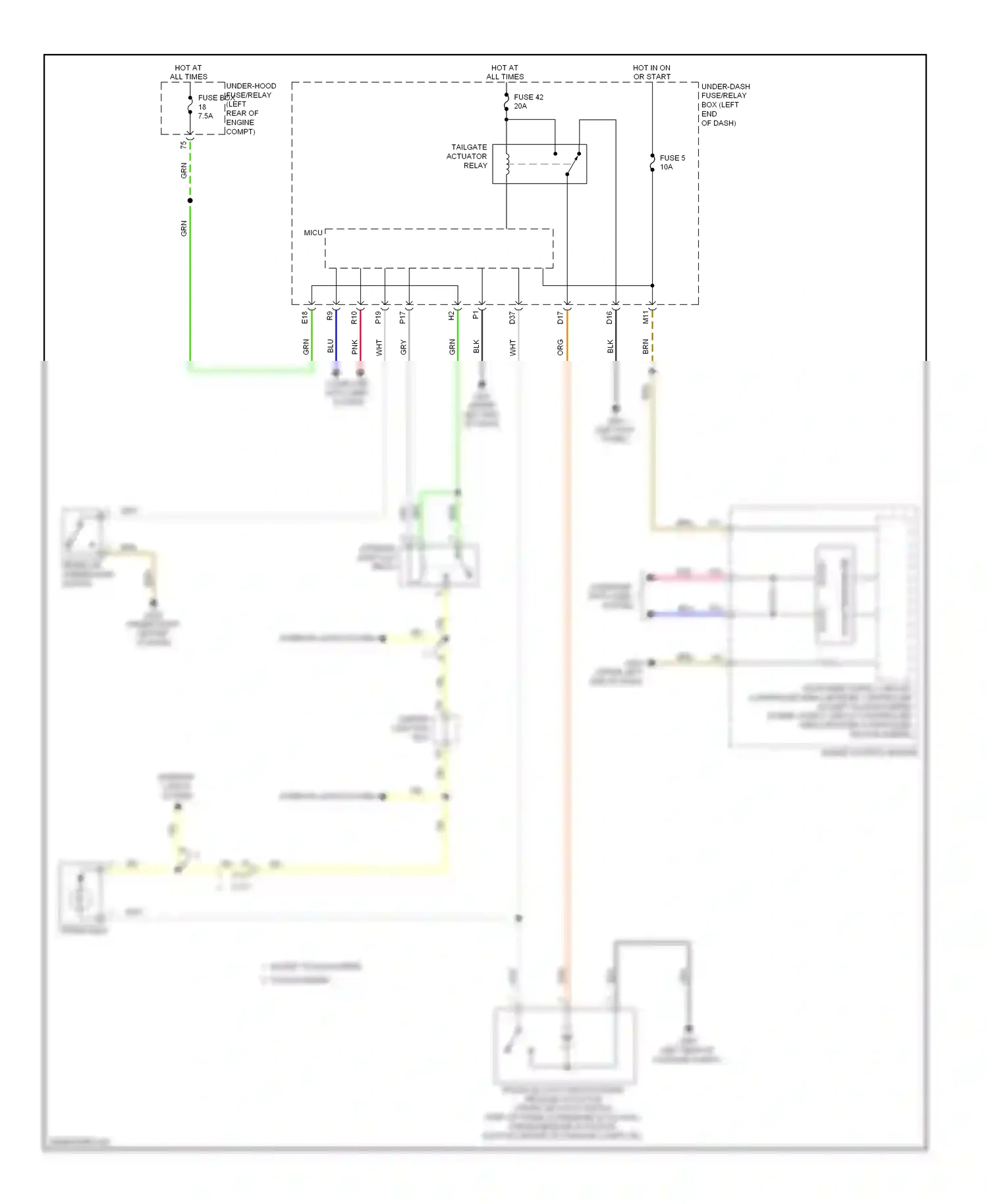 Wiring diagram gauge control module for Honda Accord IX (2012-2016) (62 of 66)