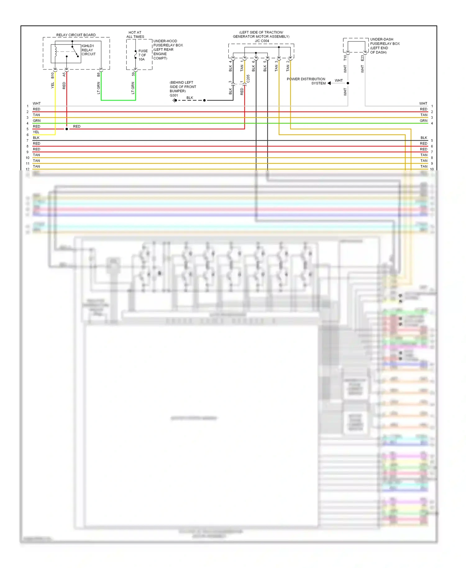 Wiring diagram generator phase current sensor for Honda Accord IX (2012-2016) (1 of 1)