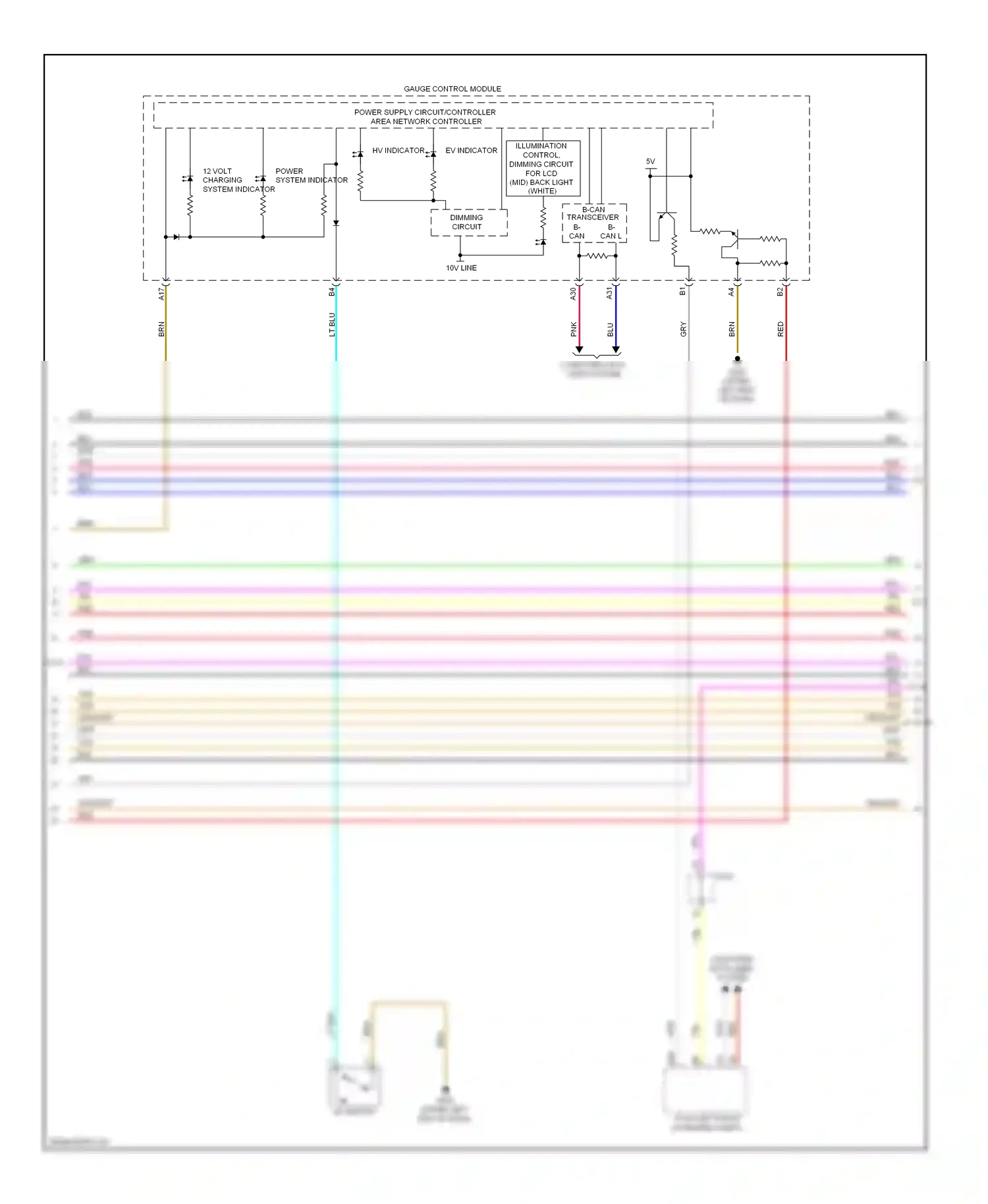 Wiring diagram hv switch for Honda Accord IX (2012-2016) (3 of 3)