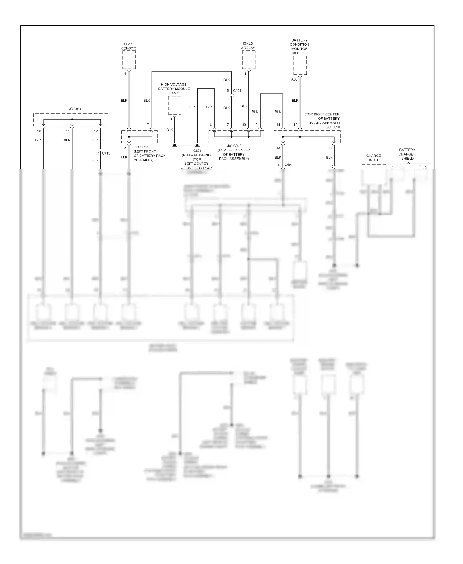 Wiring diagram leak sensor for Honda Accord IX (2012-2016) (1 of 1)