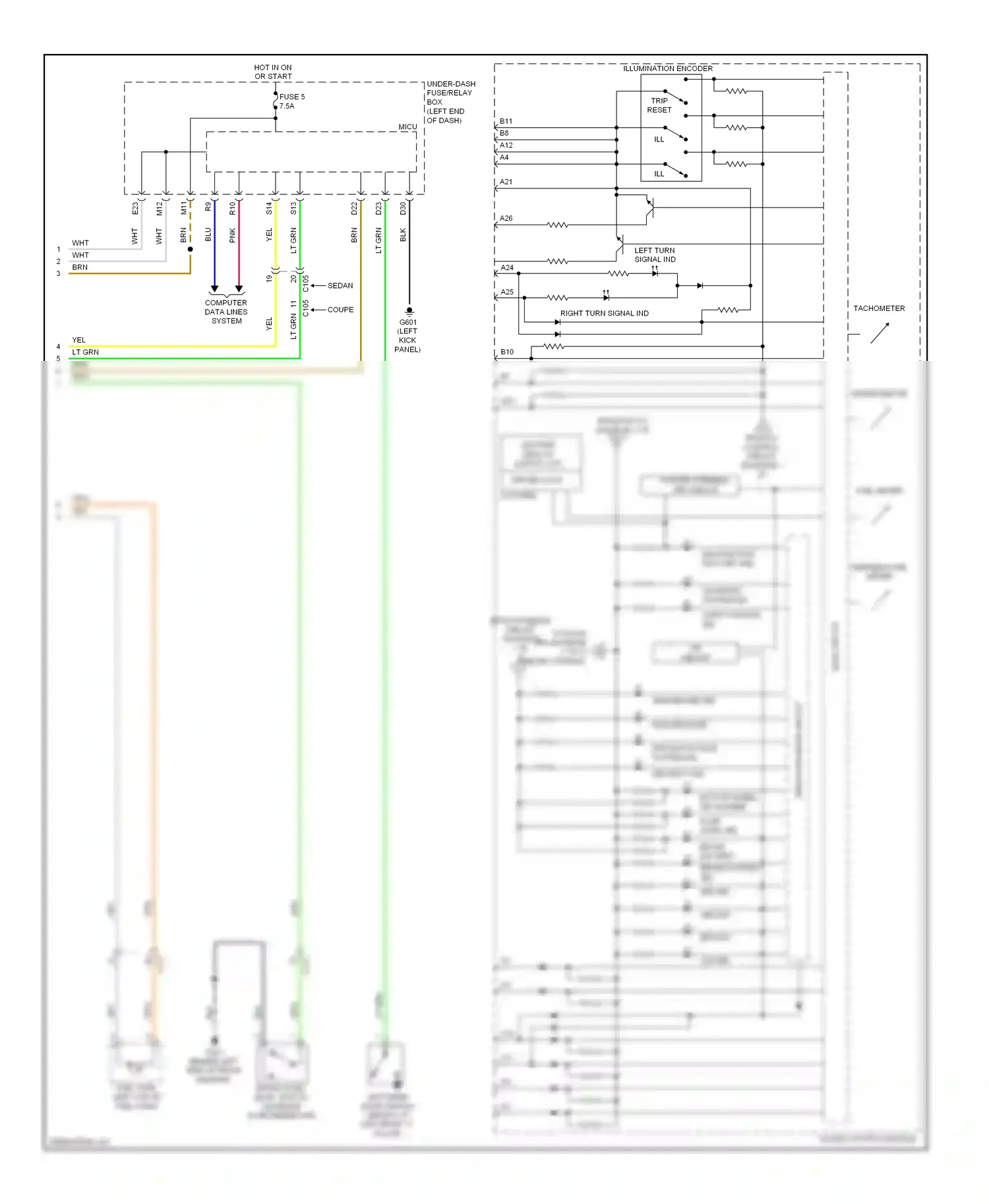 Wiring diagram light control ind for Honda Accord IX (2012-2016) (1 of 1)