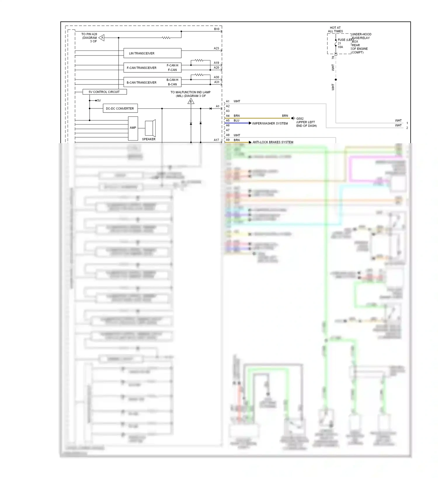 Wiring diagram lin transceiver for Honda Accord IX (2012-2016) (5 of 5)